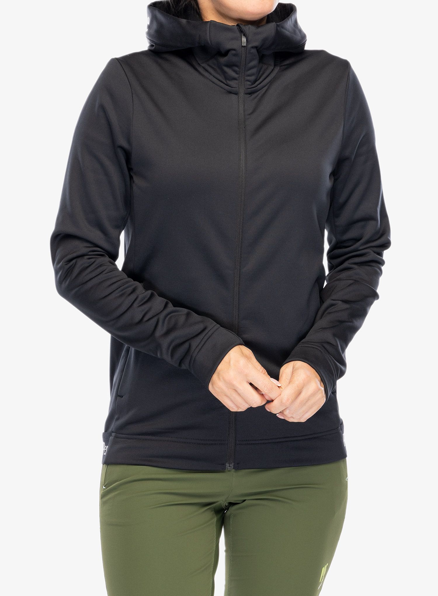 Кофта флісова жіноча Peak Performance Rider Tech Zip Hood - black