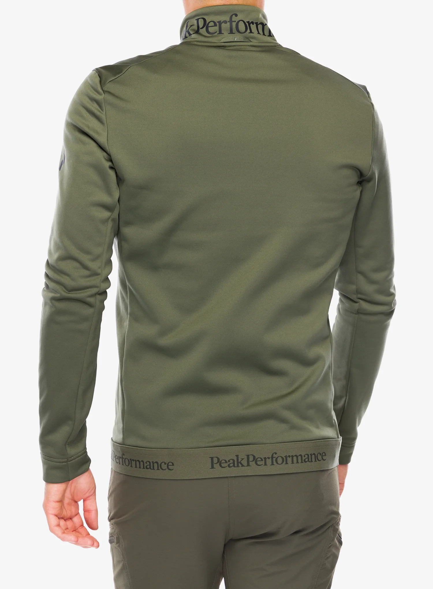 Кофта без каптура Peak Performance Rider Tech Zip Jacket - pine needle