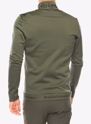 Кофта без каптура Peak Performance Rider Tech Zip Jacket - pine needle
