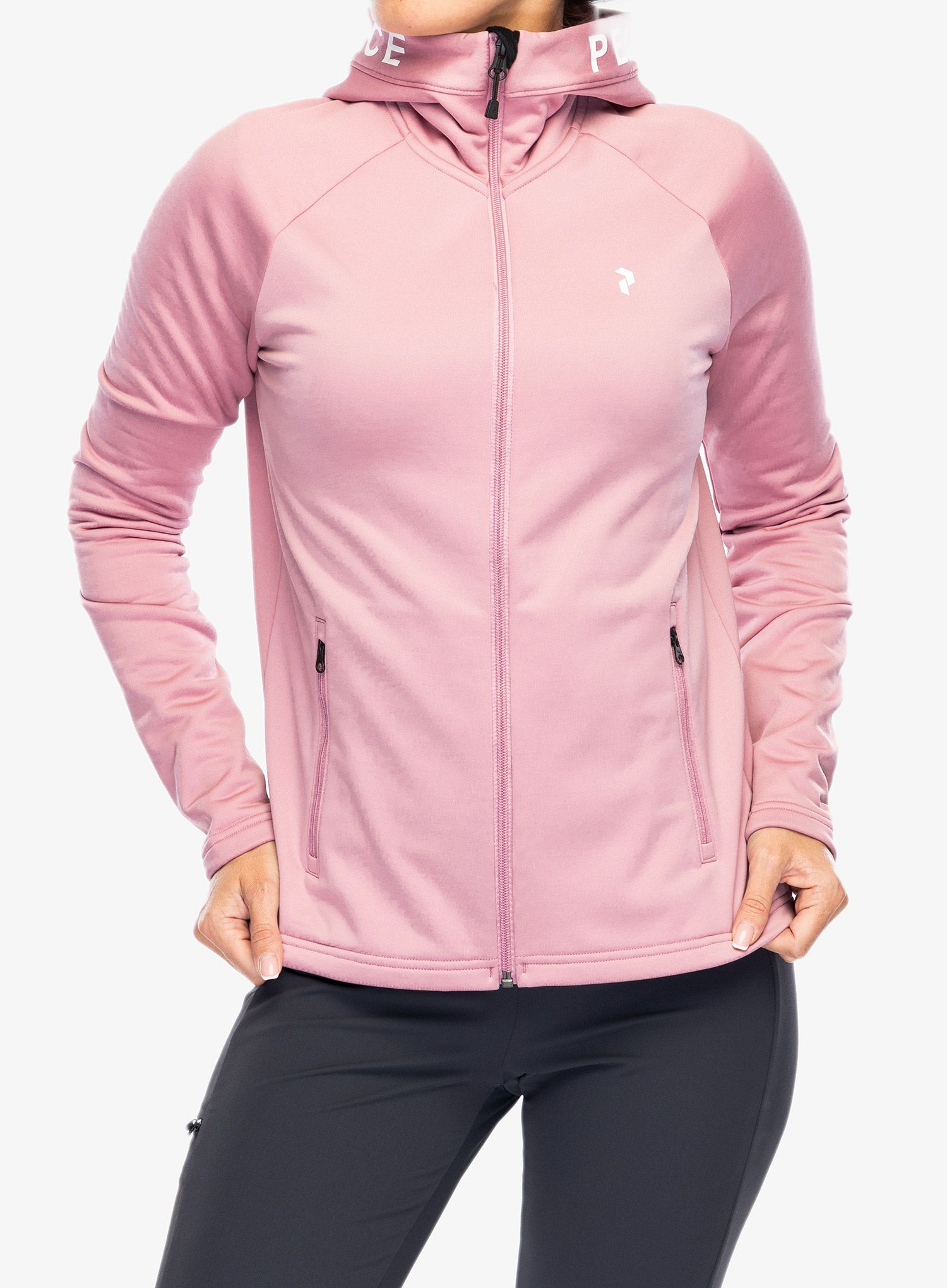 Кофта з каптуром жіноча Peak Performance Rider Zip Hood - bitter root