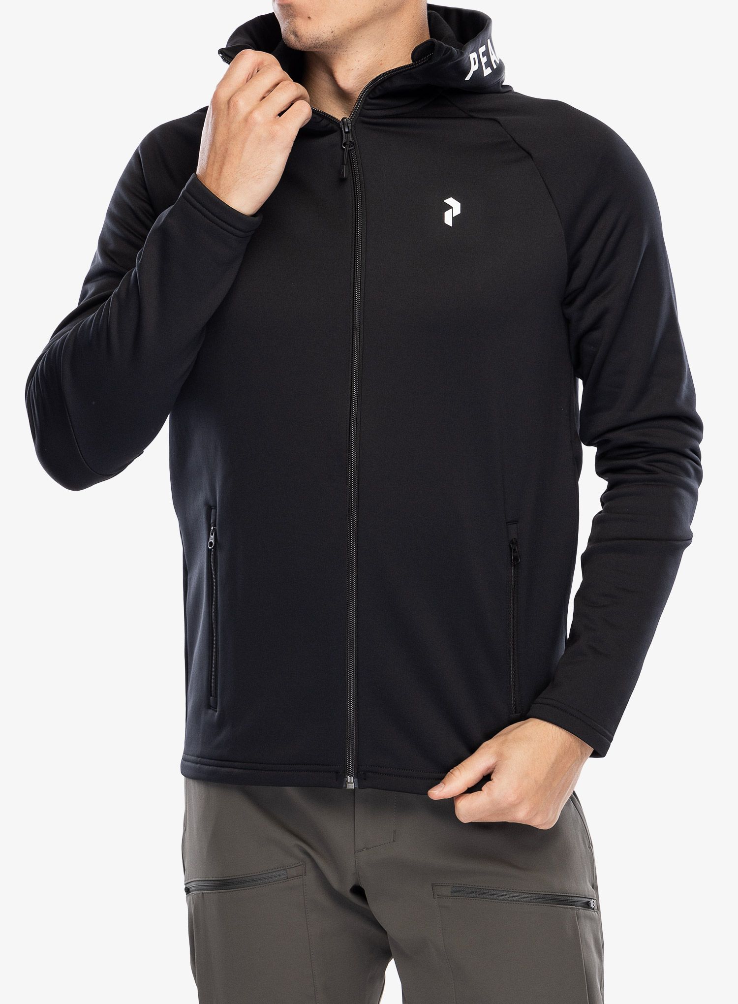 Кофта флісова Peak Performance Rider Zip Hood - black