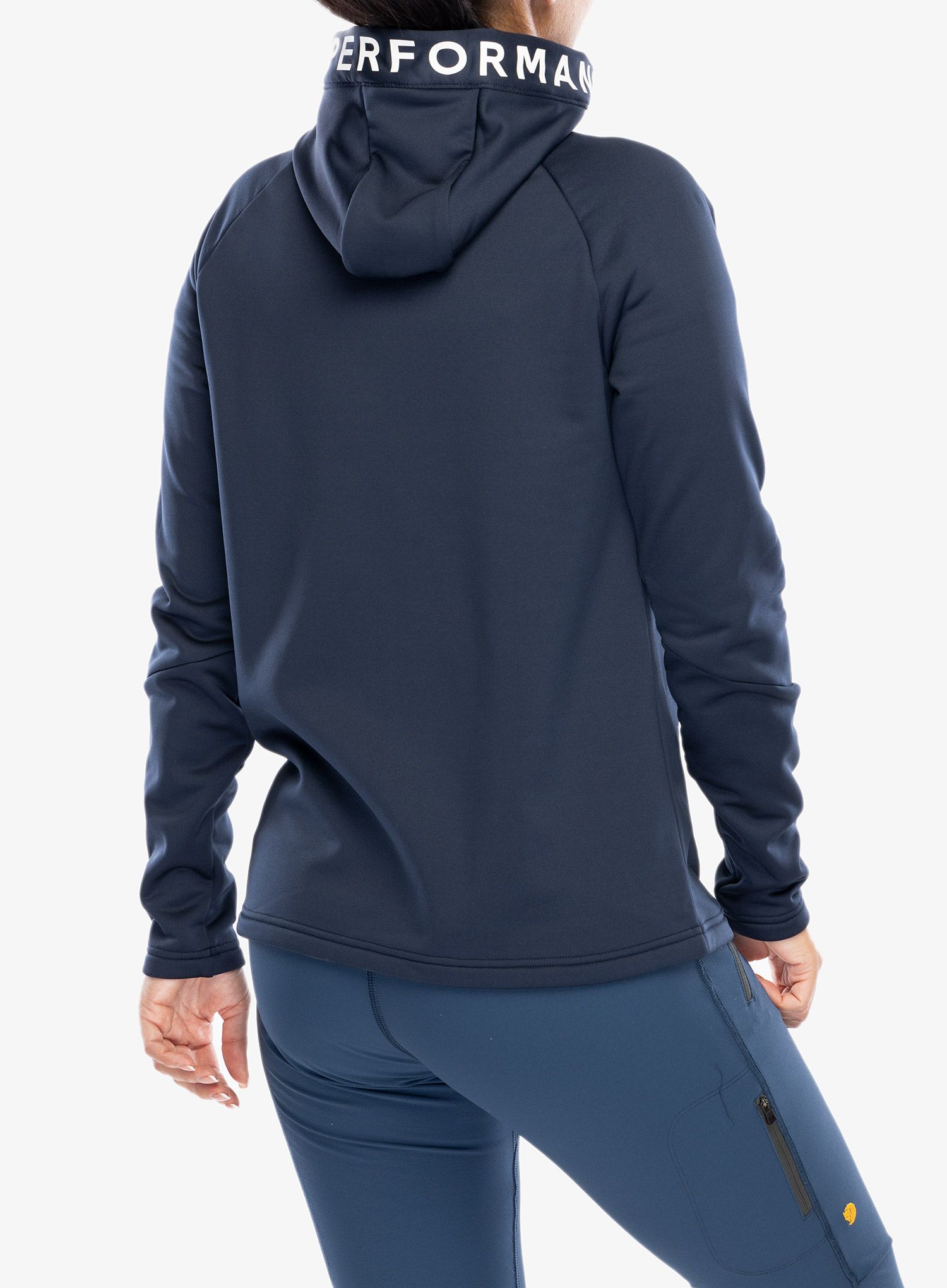 Кофта флісова жіноча Peak Performance Rider Zip Hood - blue shadow/shadow