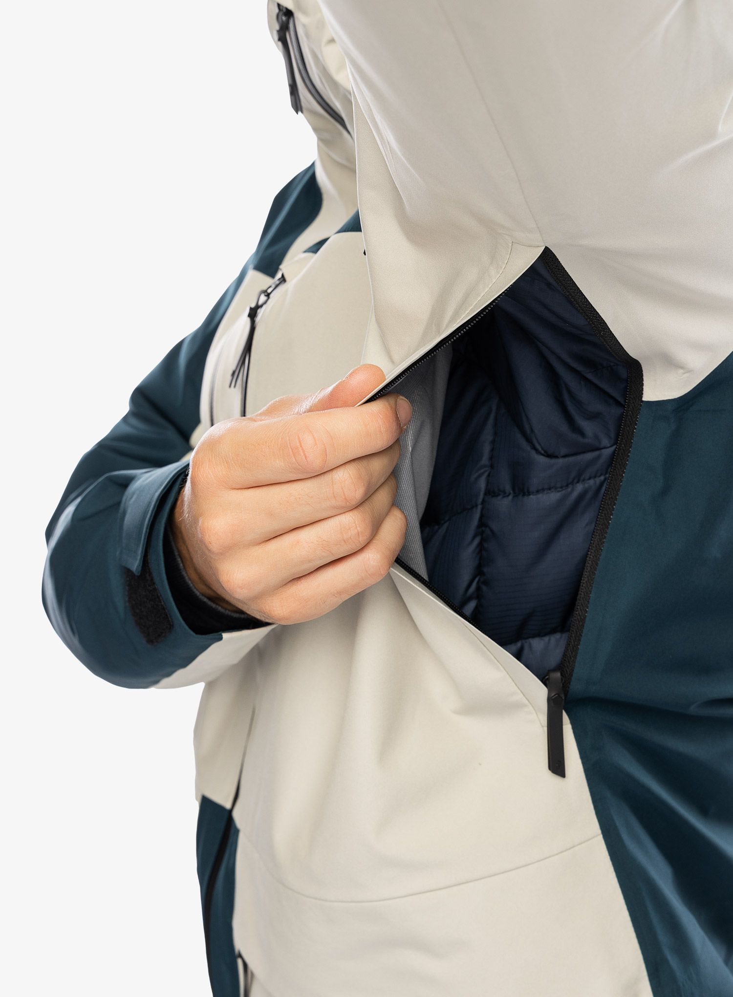 Куртка лижна Peak Performance Vertical GORE-TEX 3L Jacket - infinity teel/sand fog