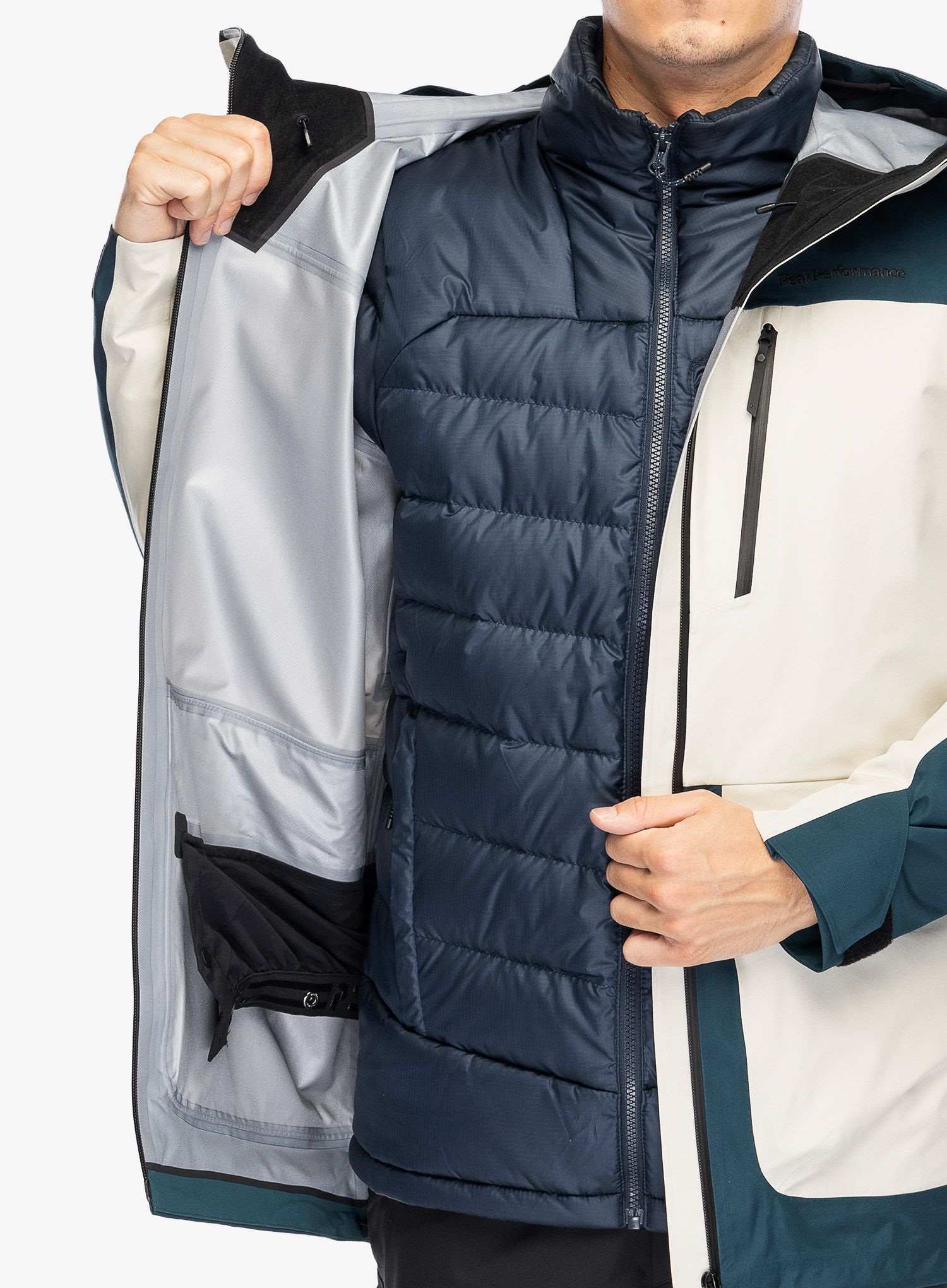 Куртка лижна Peak Performance Vertical GORE-TEX 3L Jacket - infinity teel/sand fog