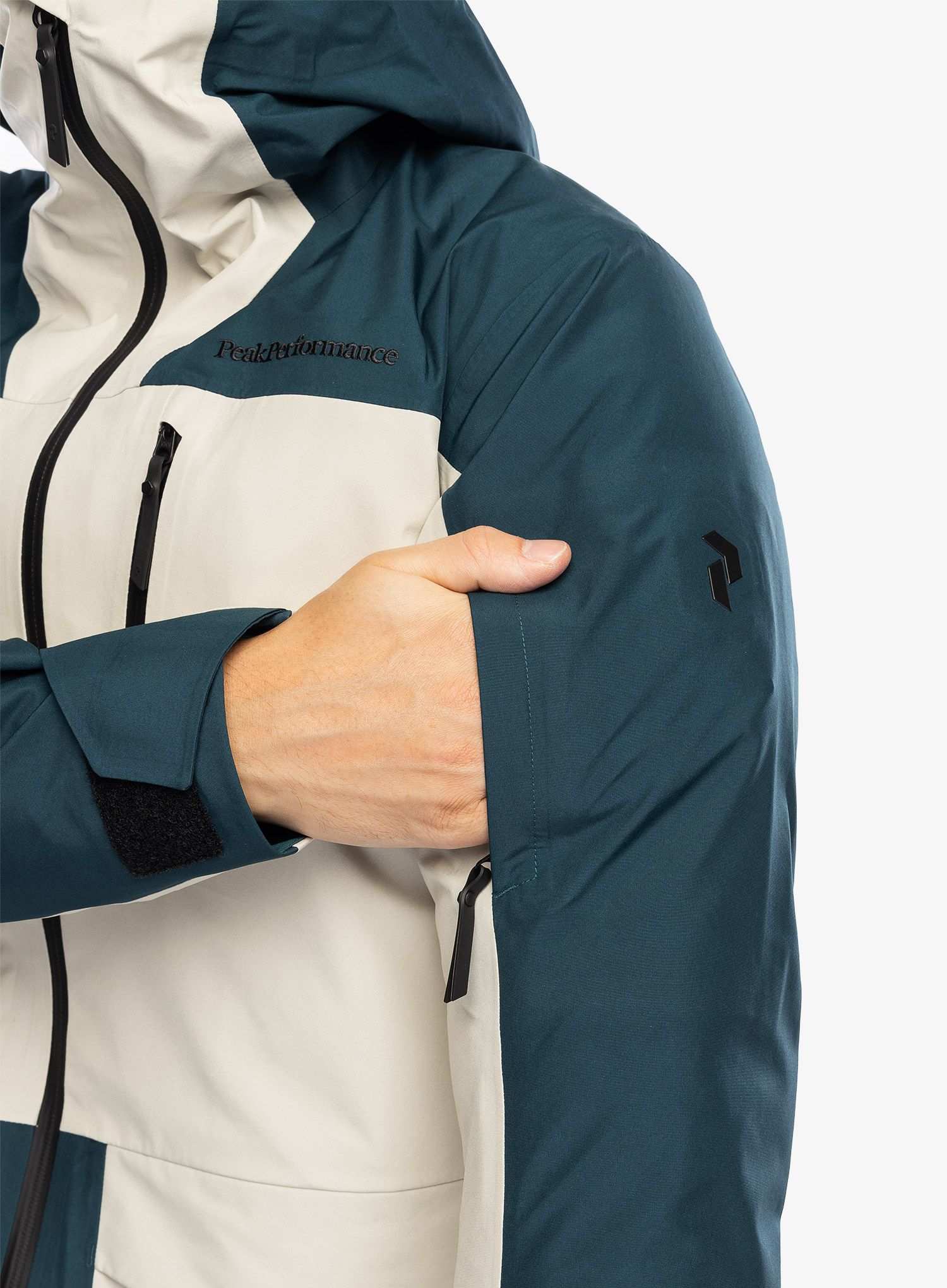 Куртка лижна Peak Performance Vertical GORE-TEX 3L Jacket - infinity teel/sand fog