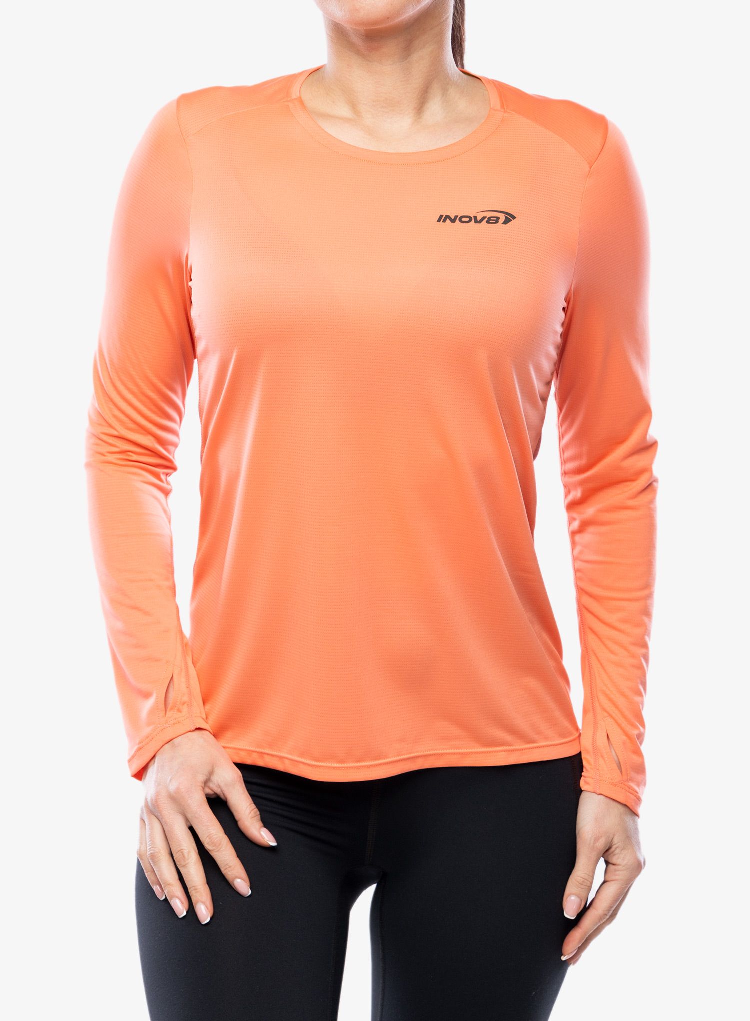 Кофта для бігу жіноча Inov-8 Performance Long Sleeve - coral/dusty rose