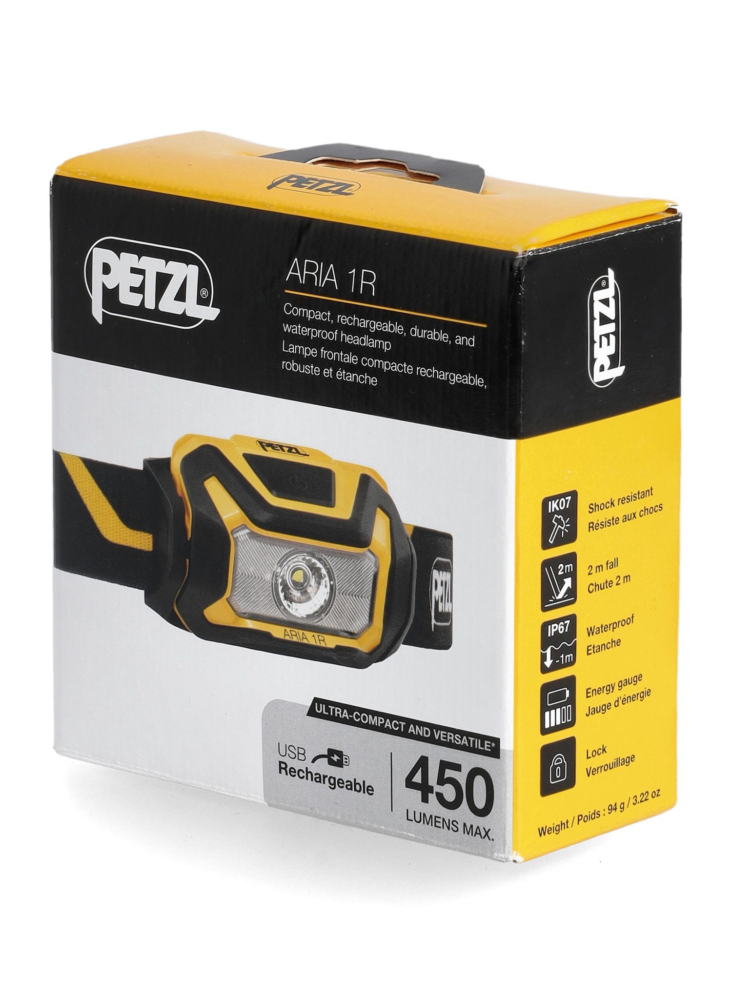 Ліхтар налобний Petzl Aria 1 R (450 lm)