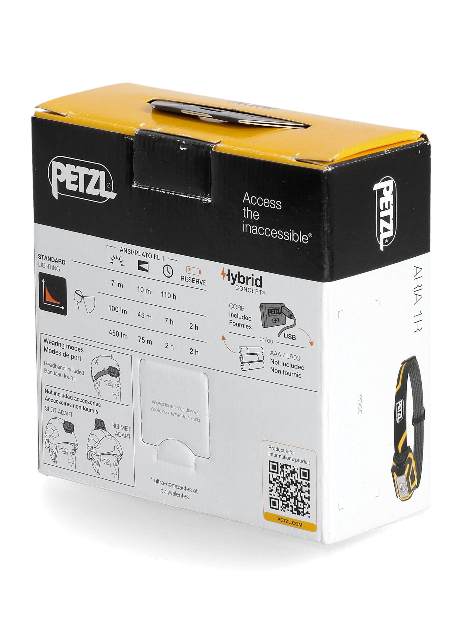 Ліхтар налобний Petzl Aria 1 R (450 lm)