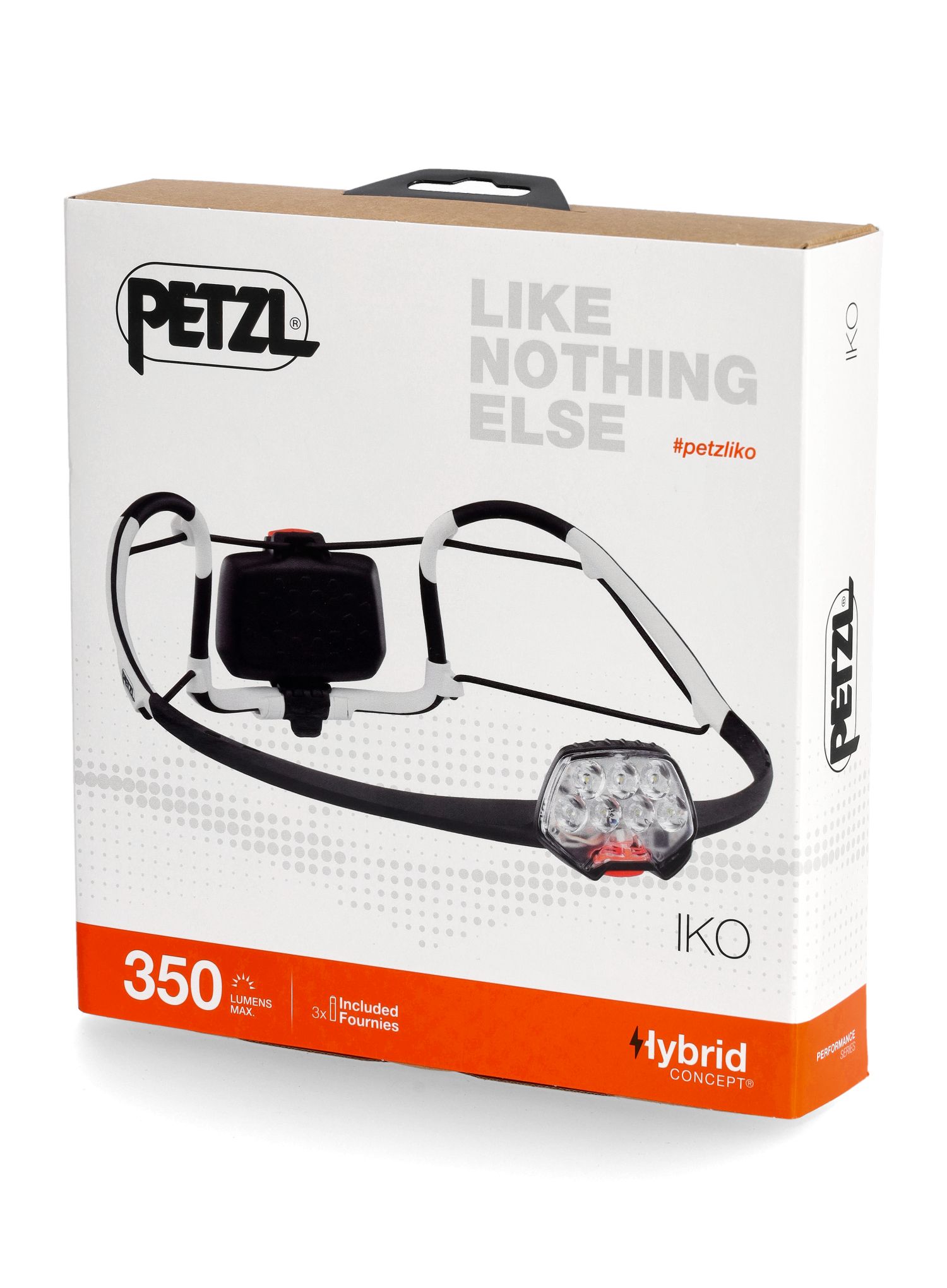 Ліхтар налобний Petzl Iko - black/white (350 lm)