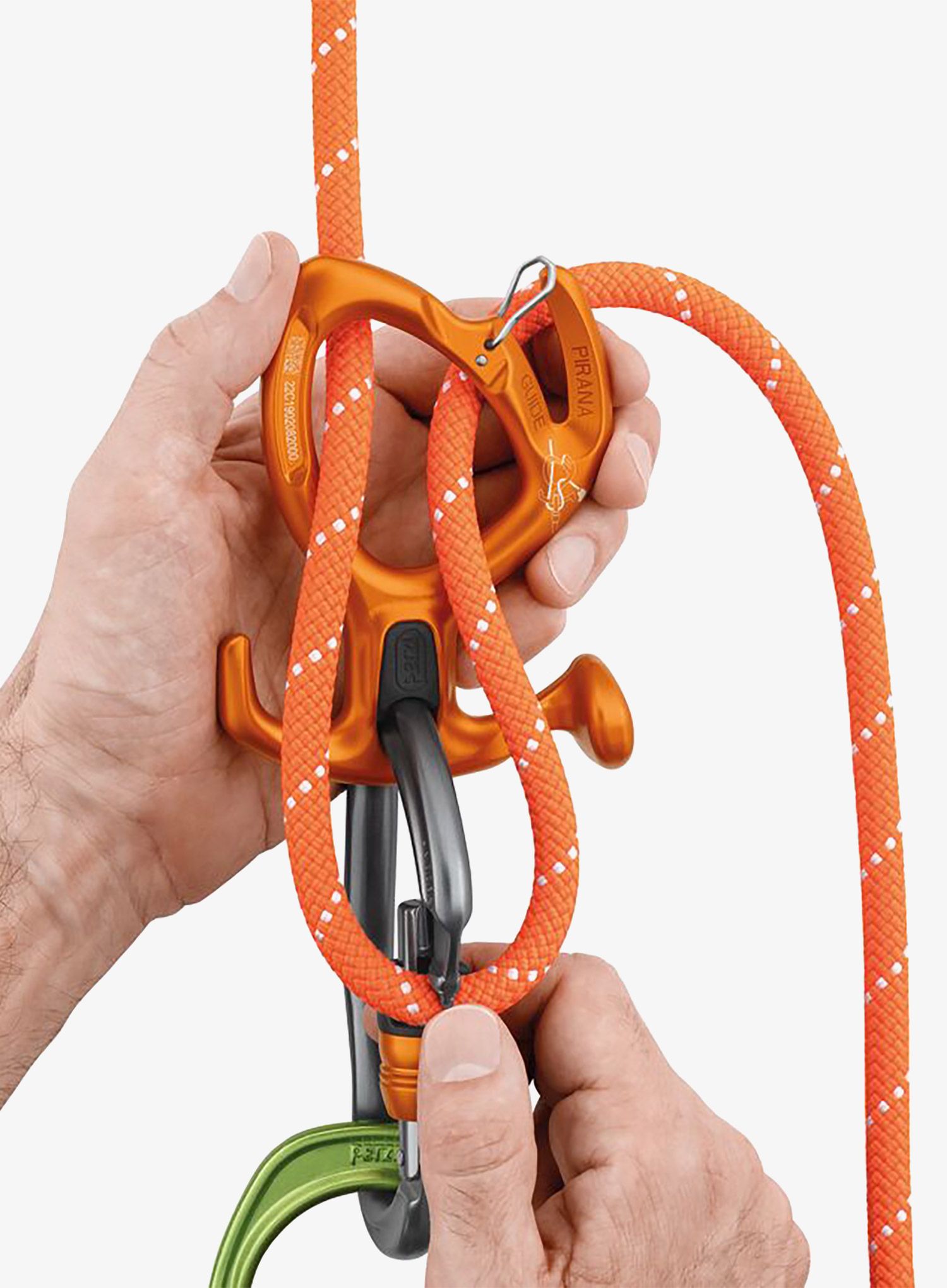 Спусковий пристрій Petzl Pirana Guide - orange