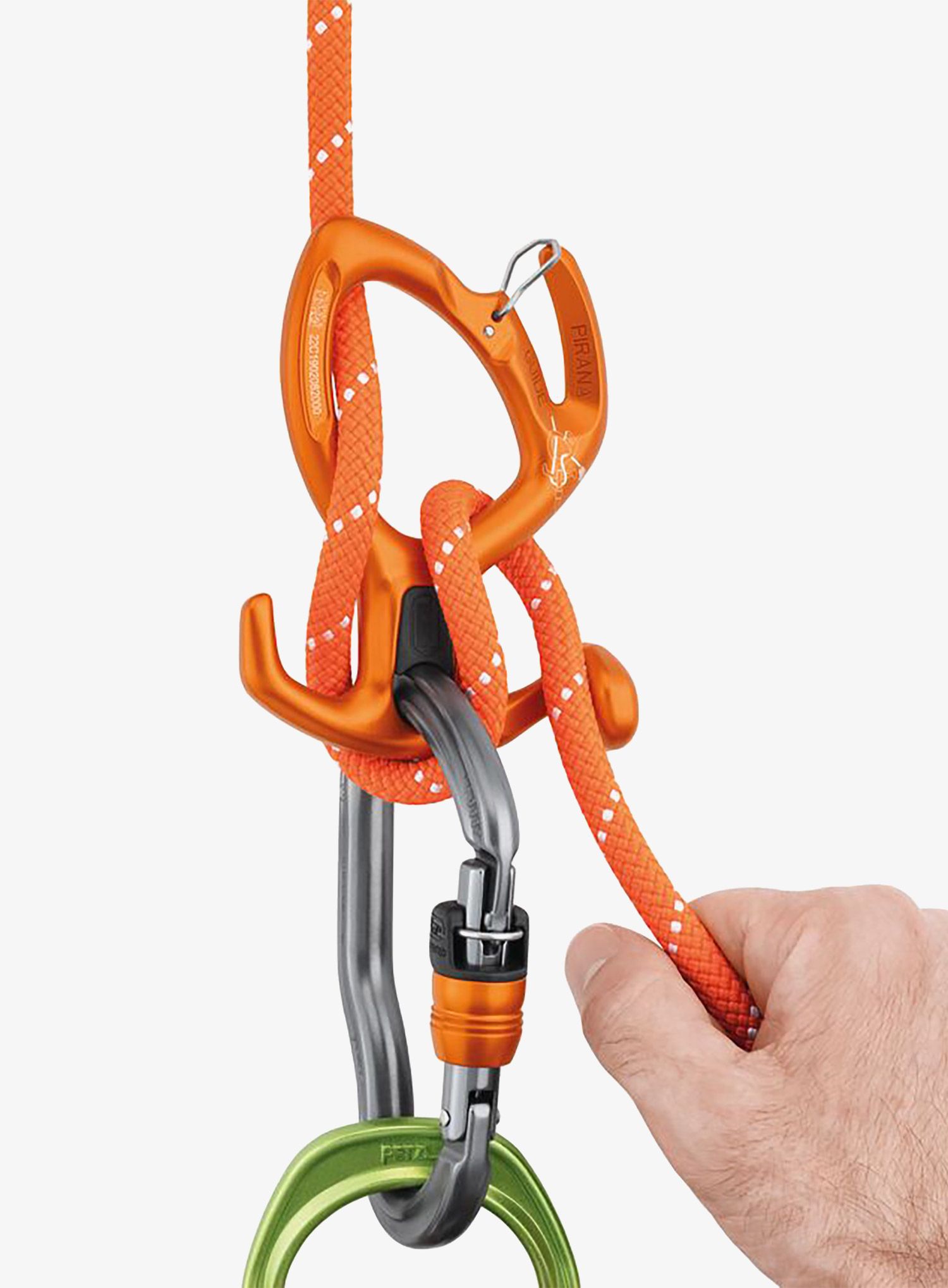 Спусковий пристрій Petzl Pirana Guide - orange