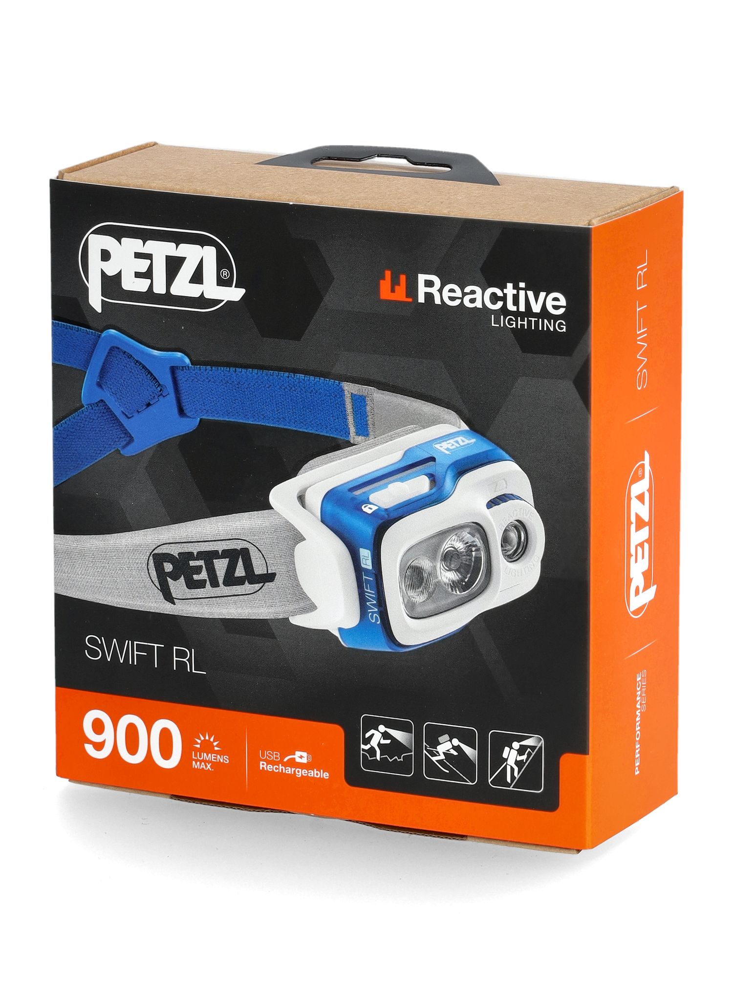 Ліхтар налобний Petzl Swift RL - blue (900 lm)