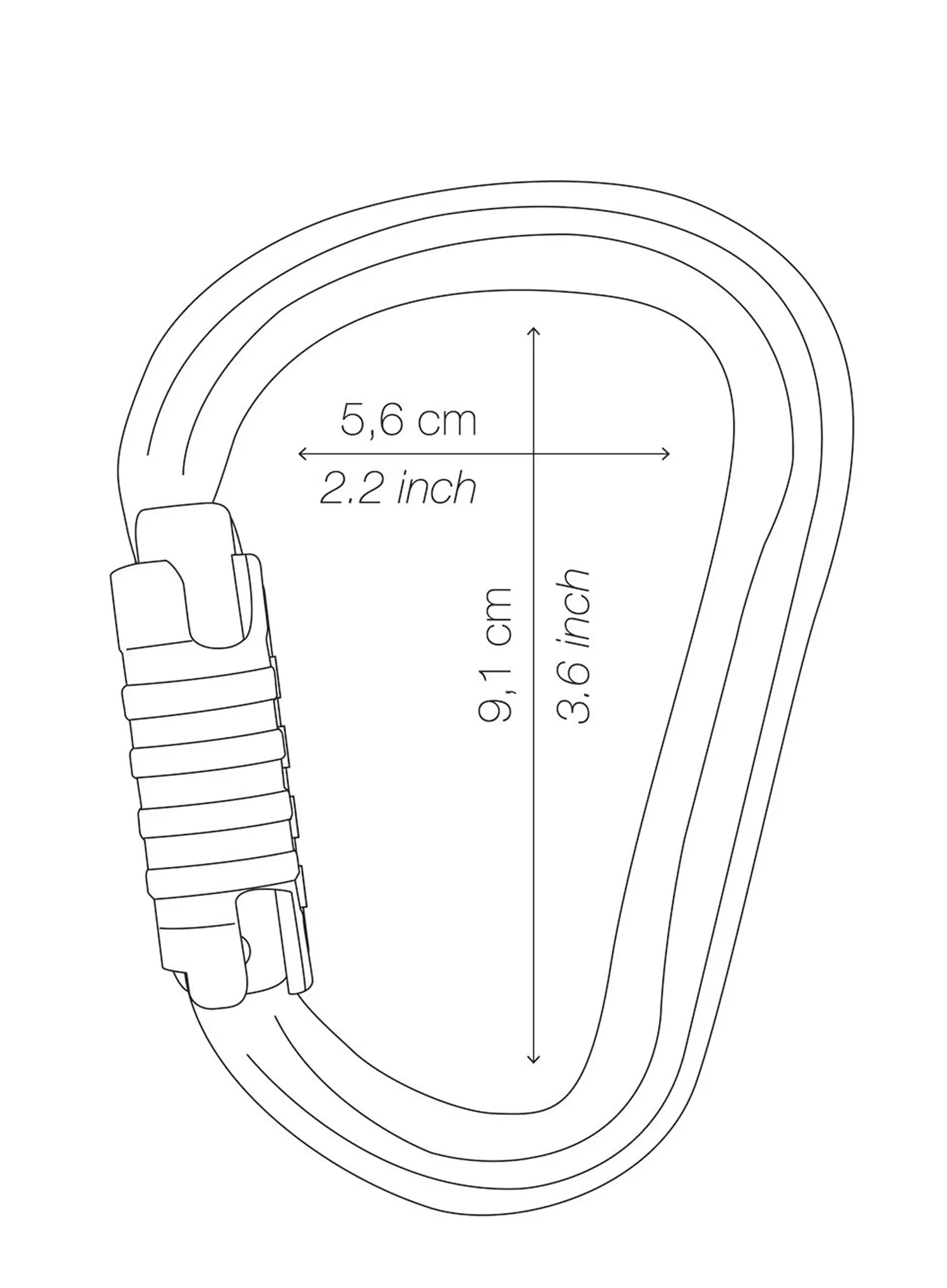 Карабін Petzl William Ball-Lock - gold