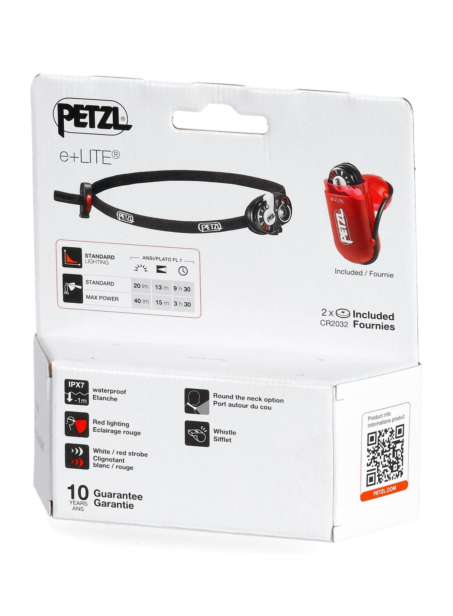 Ліхтарик налобний Petzl e+LITE - white/black (40 lm)