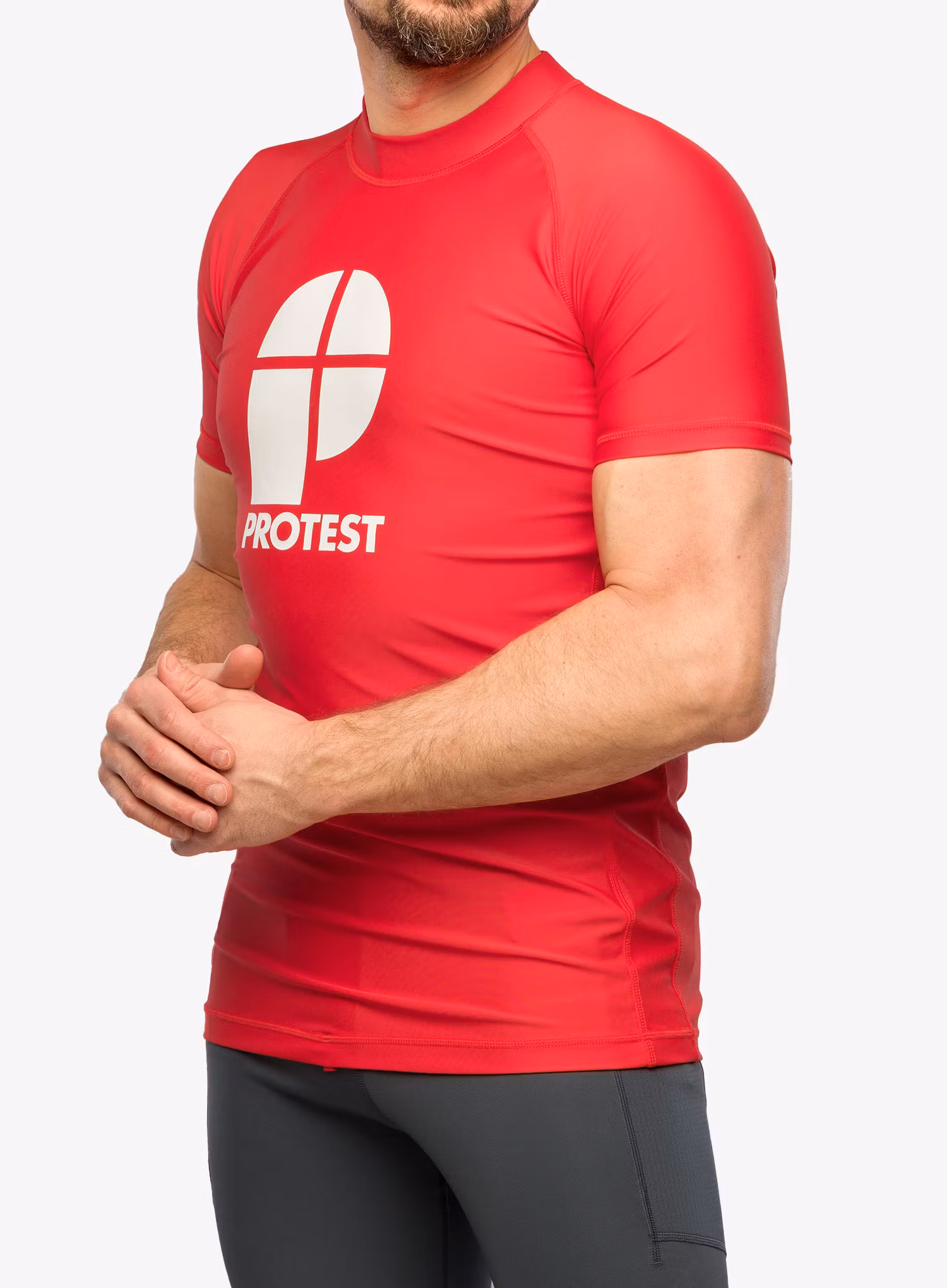 Футболка з принтом Protest Prtcater Lycra - tomato