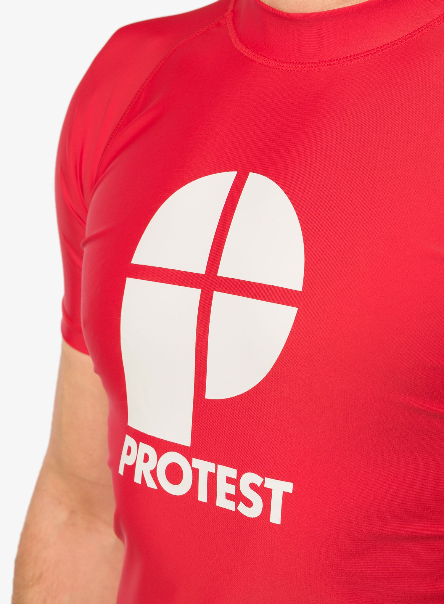 Футболка з принтом Protest Prtcater Lycra - tomato