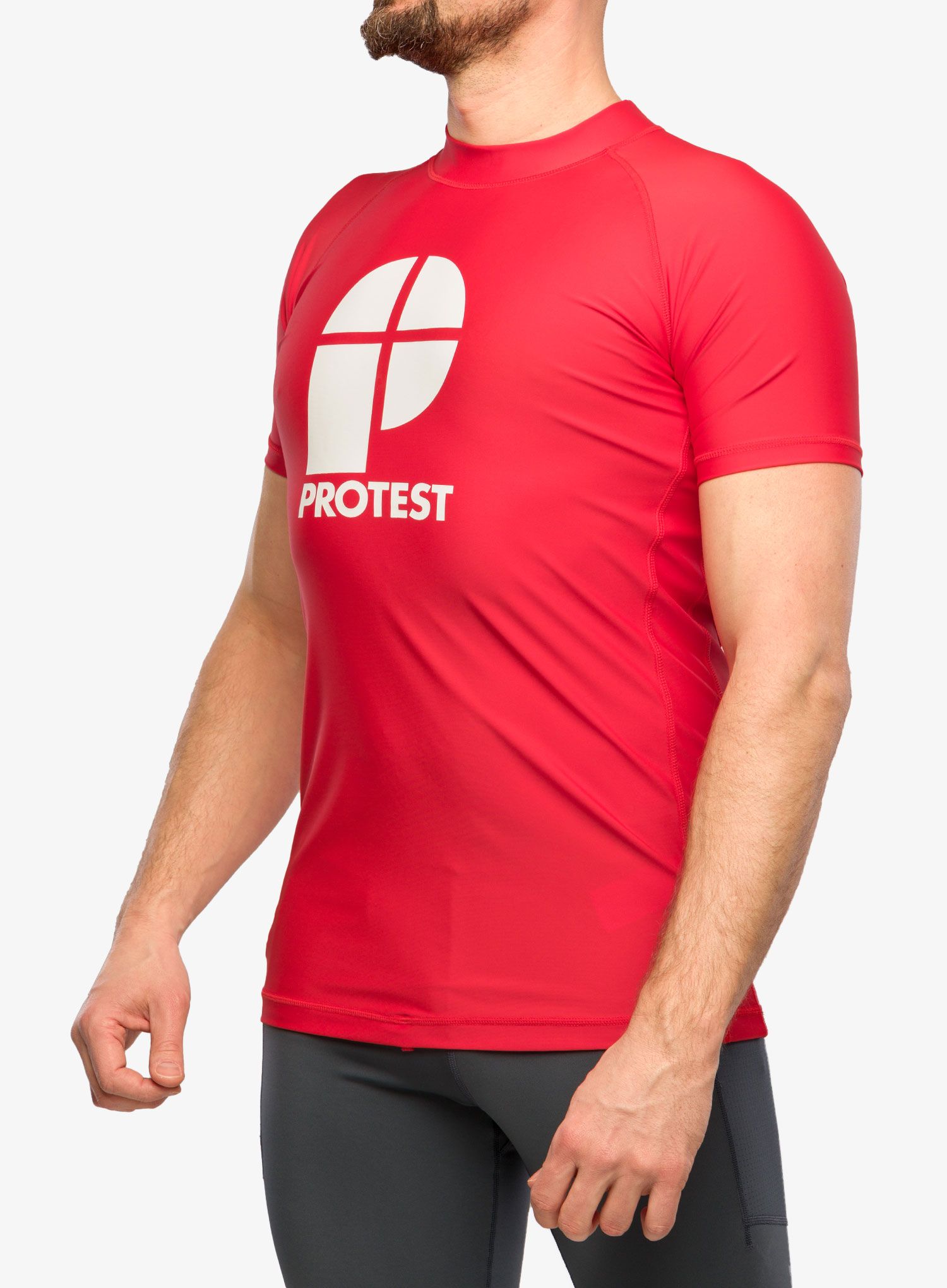Футболка з принтом Protest Prtcater Lycra - tomato