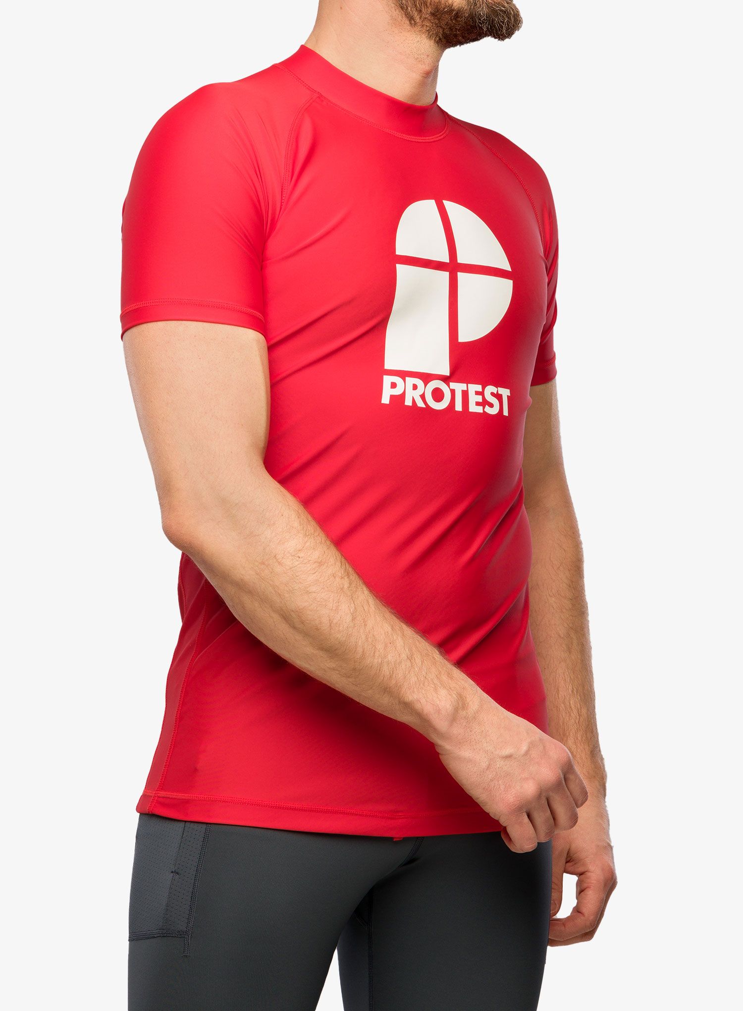 Футболка з принтом Protest Prtcater Lycra - tomato