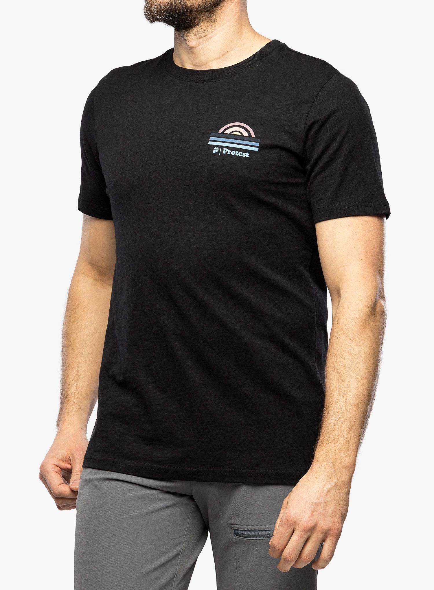 Футболка з принтом Protest Prtholbox T-Shirt - true black