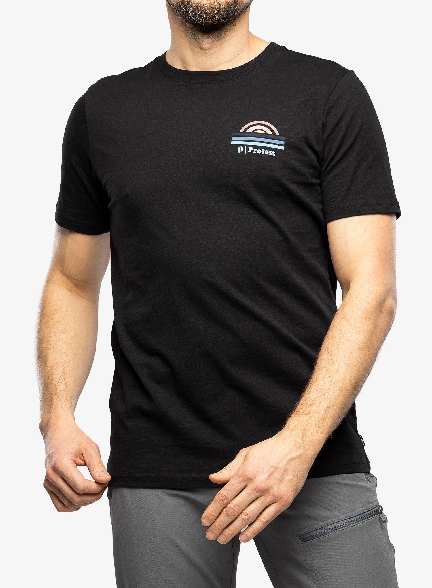 Футболка з принтом Protest Prtholbox T-Shirt - true black