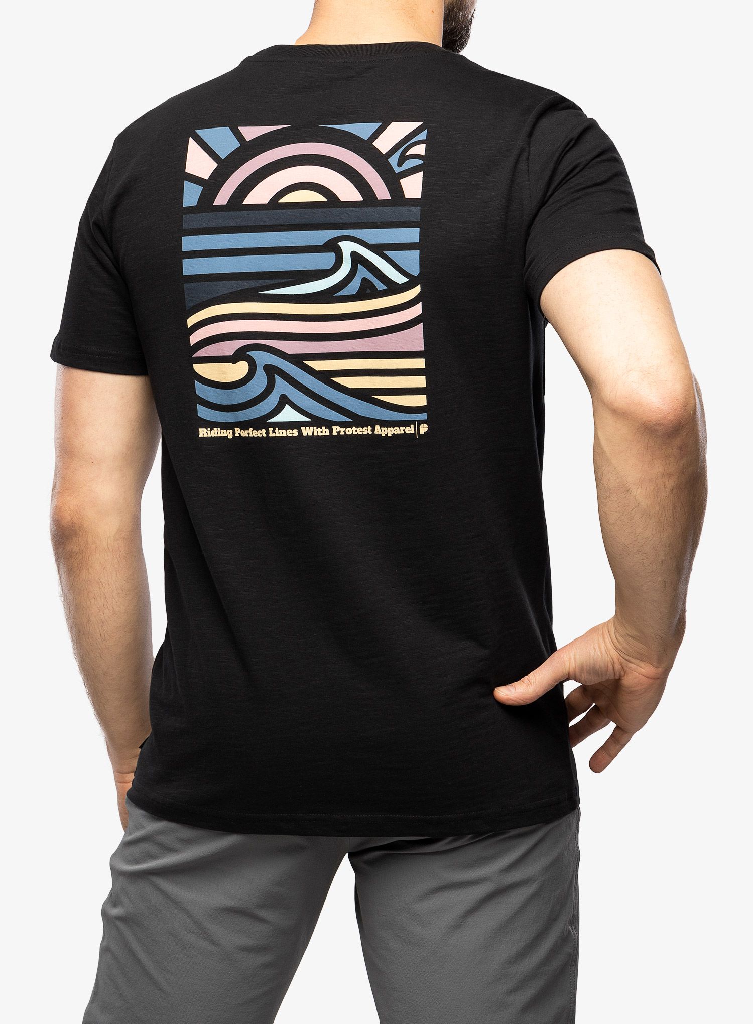 Футболка з принтом Protest Prtholbox T-Shirt - true black