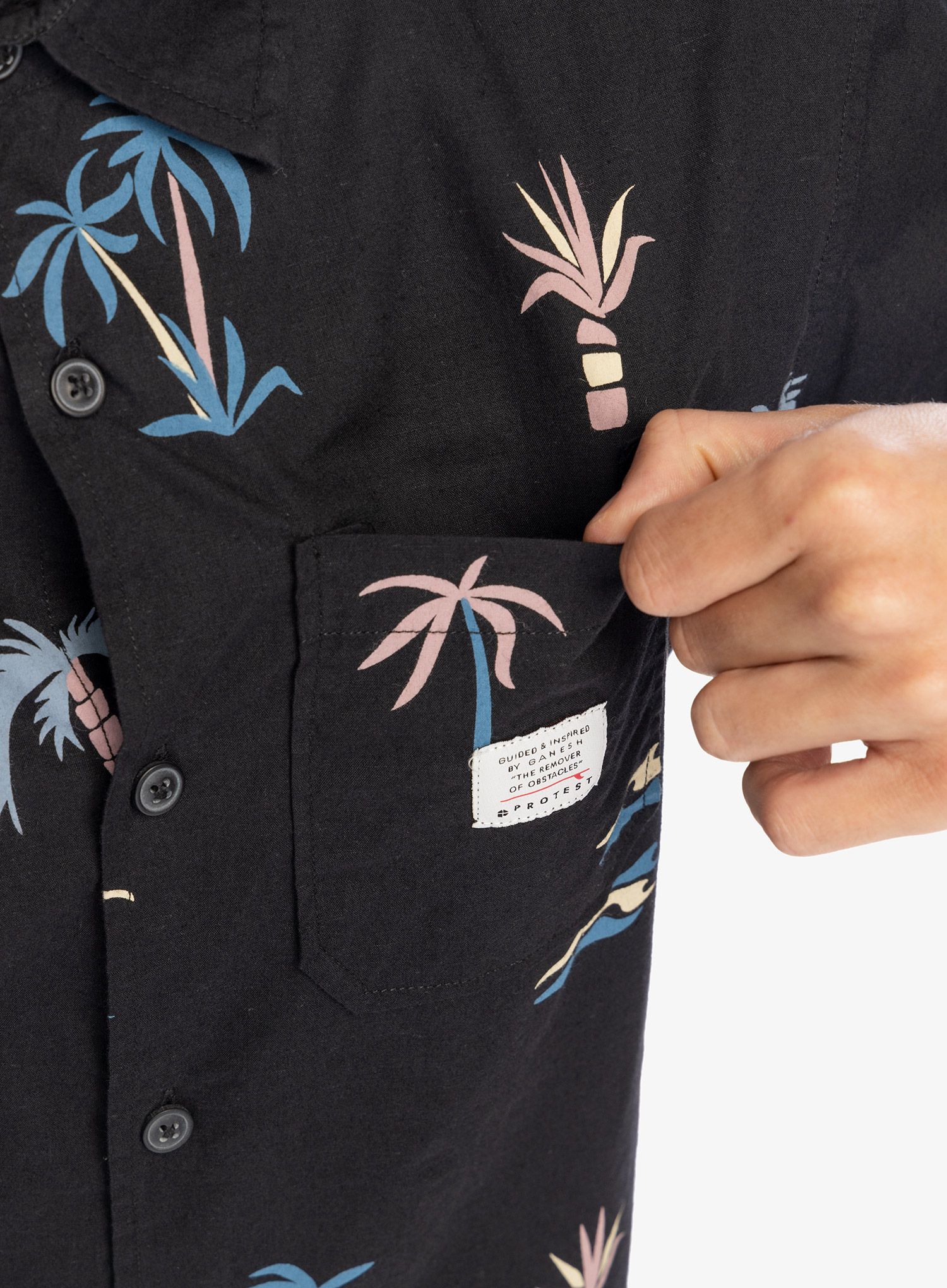 Сорочка Protest Prtnemto Short Sleeve Shirt - true black