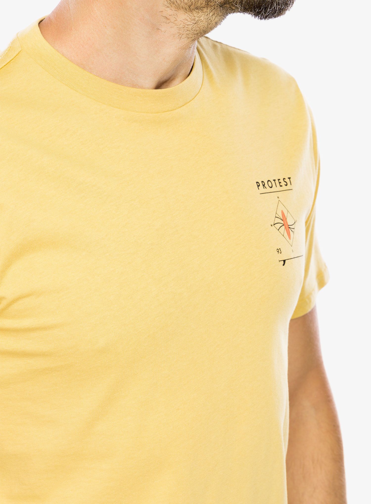 Футболка з принтом Protest Prtpenalt T-Shirt - butter yellow
