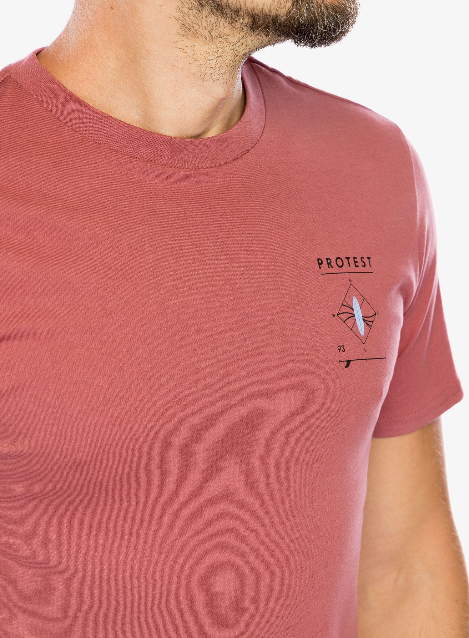 Футболка з принтом Protest Prtpenalt T-Shirt - deco pink