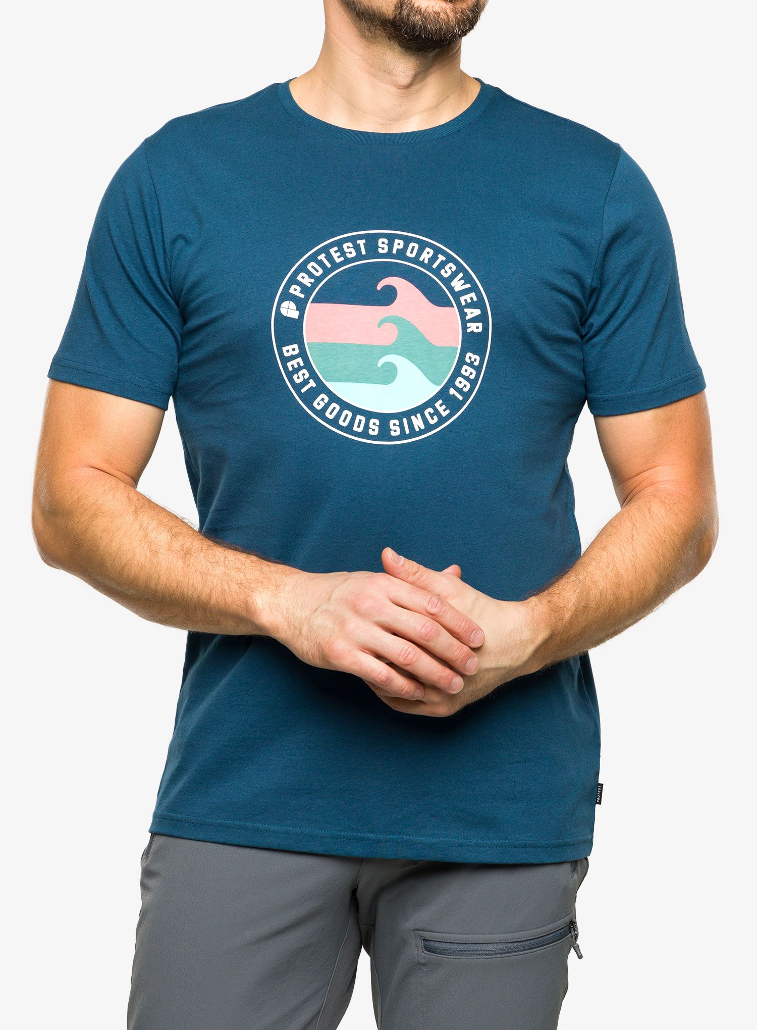 Футболка з принтом Protest Prtsharm T-Shirt - blue