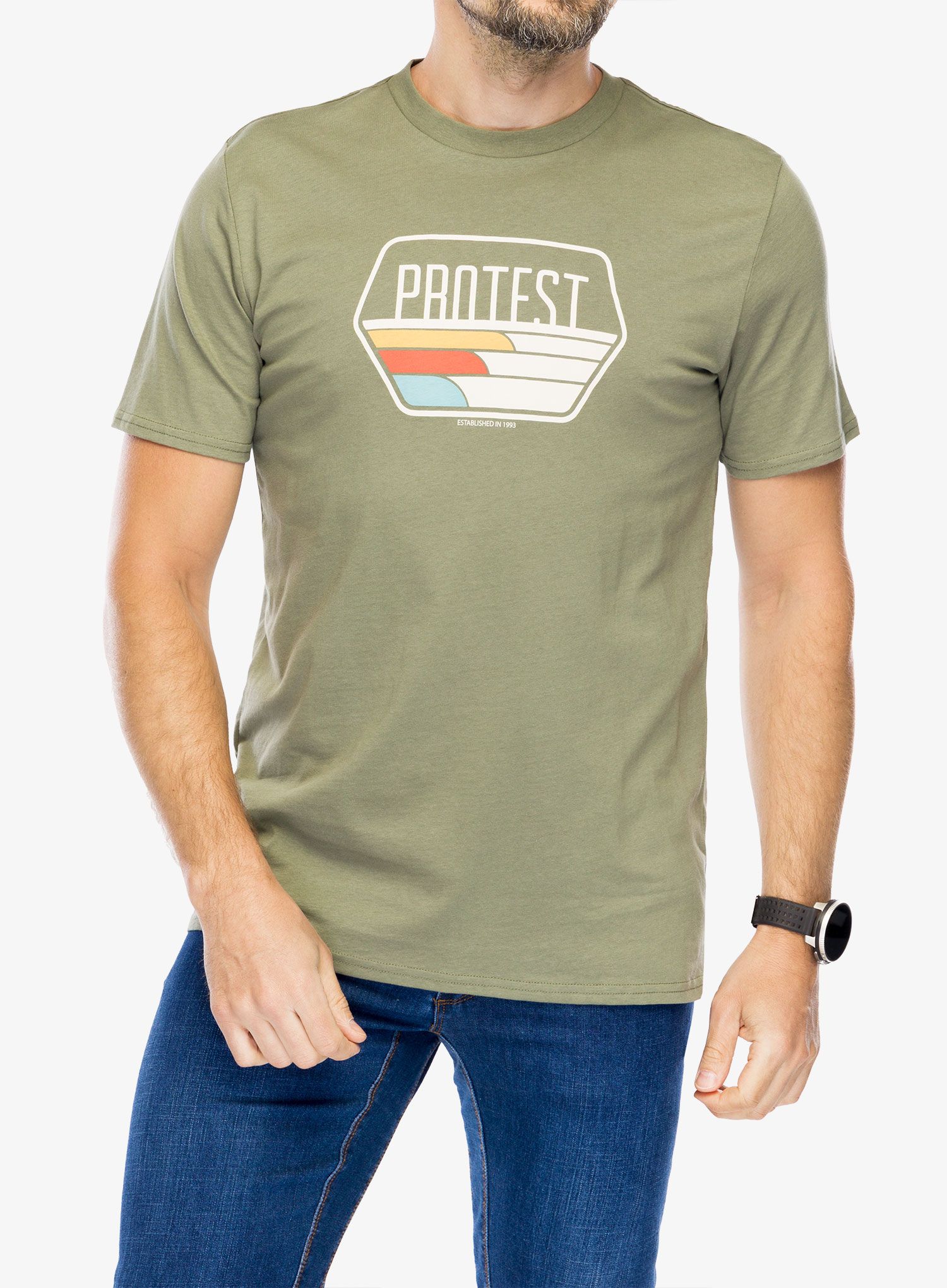 Футболка бавовняна Protest Prtstan T-Shirt - artichoke green