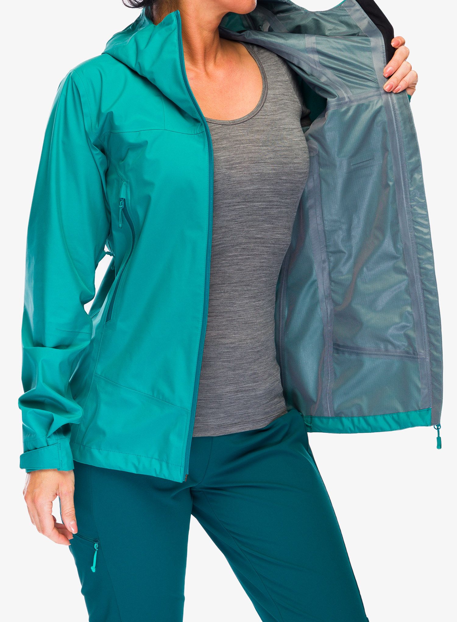 Куртка жіноча Rab Arc Eco Jacket - storm green