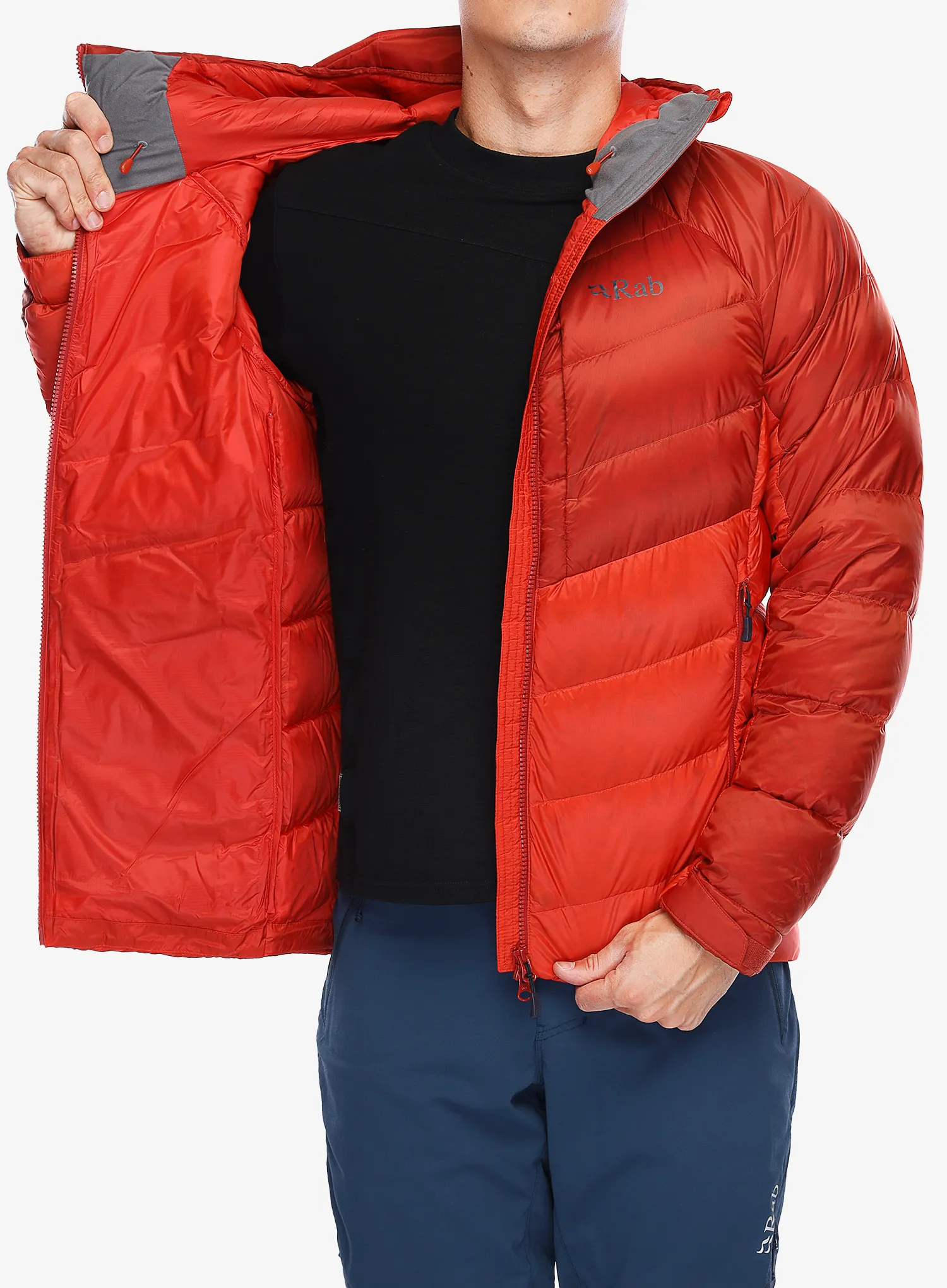 Пуховик Rab Axion Pro Jacket - tuscan red/dark horizon
