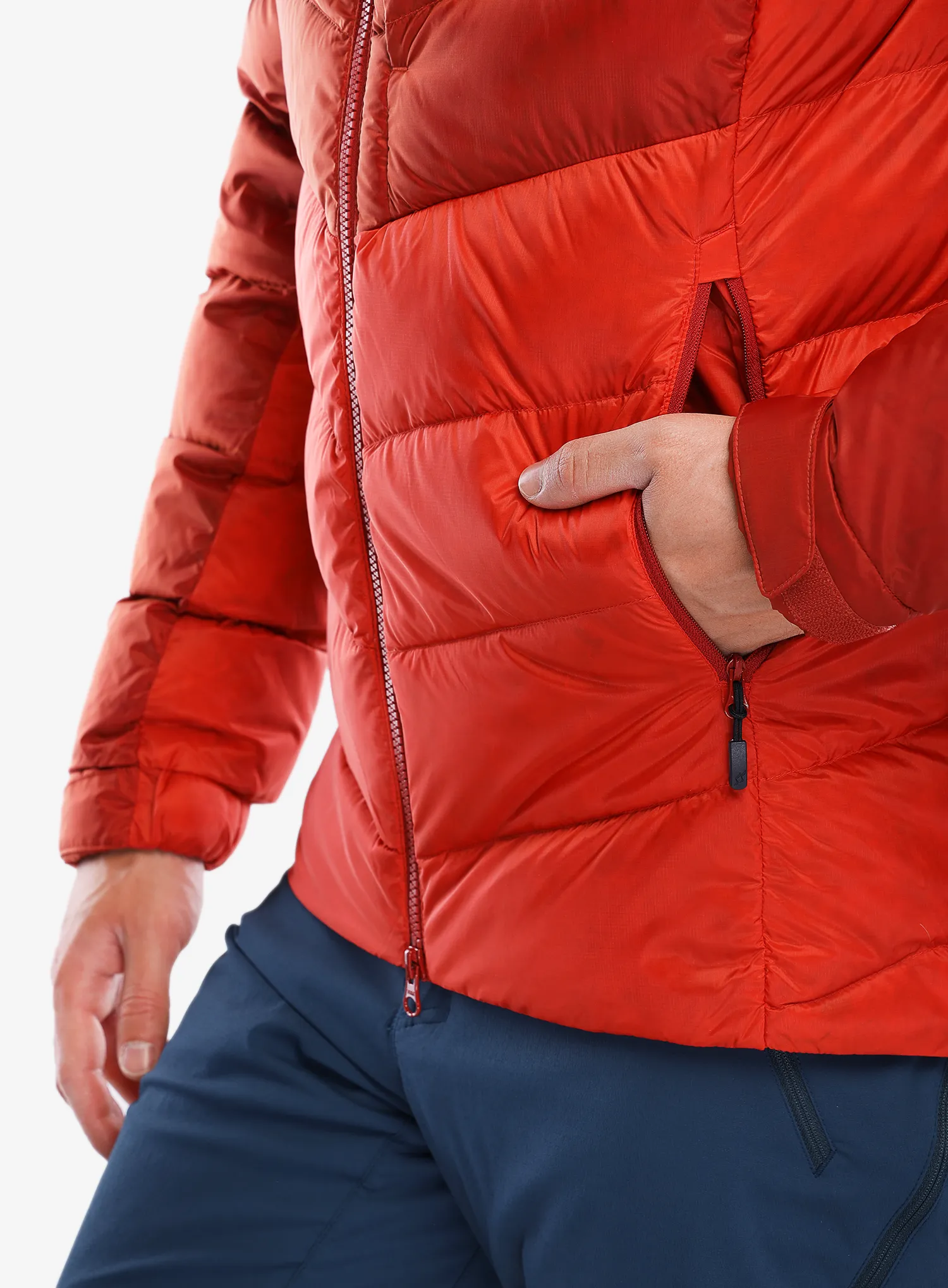 Пуховик Rab Axion Pro Jacket - tuscan red/dark horizon