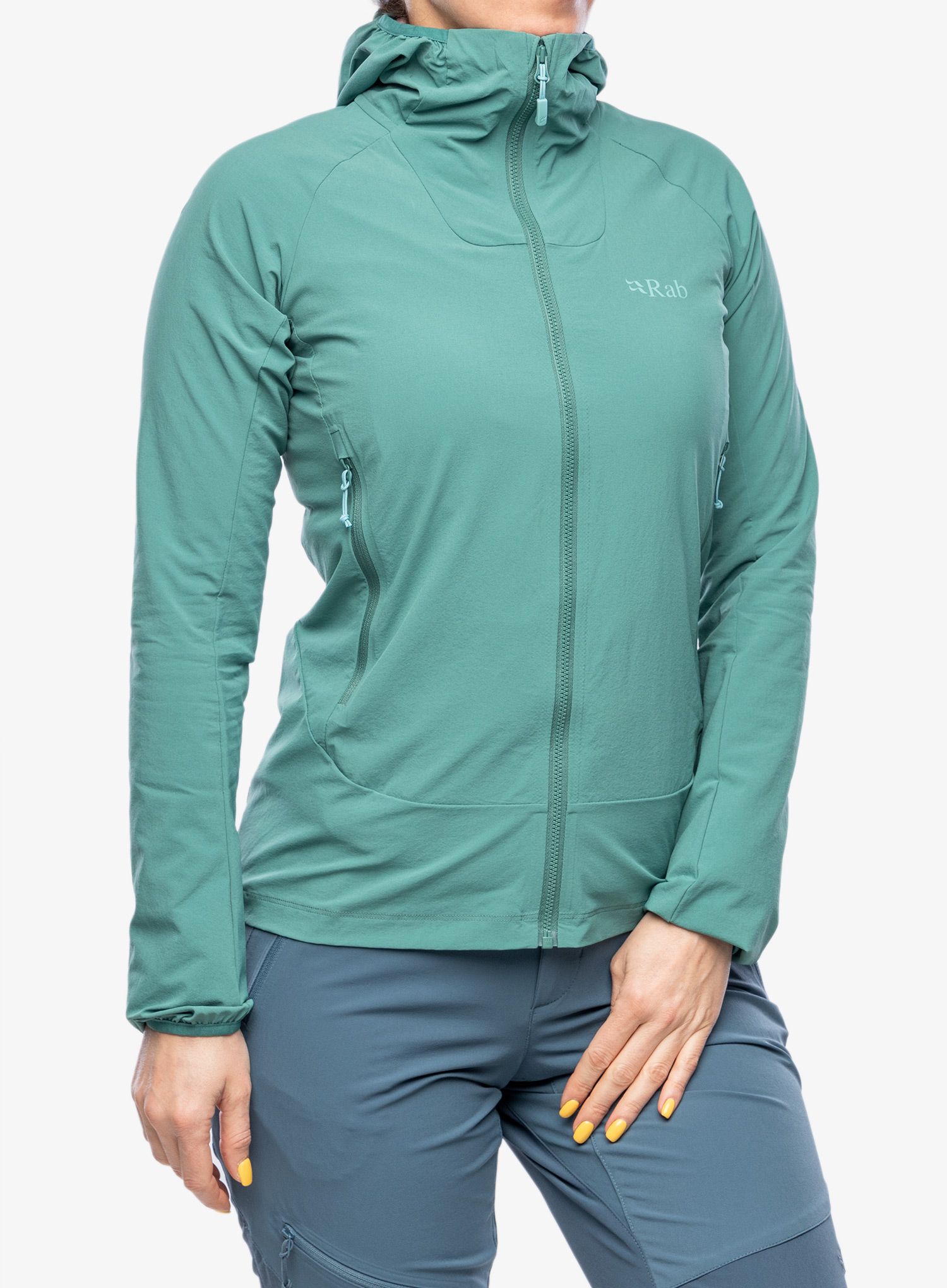 Куртка softshell жіноча Rab Borealis Jacket - eucalyptus