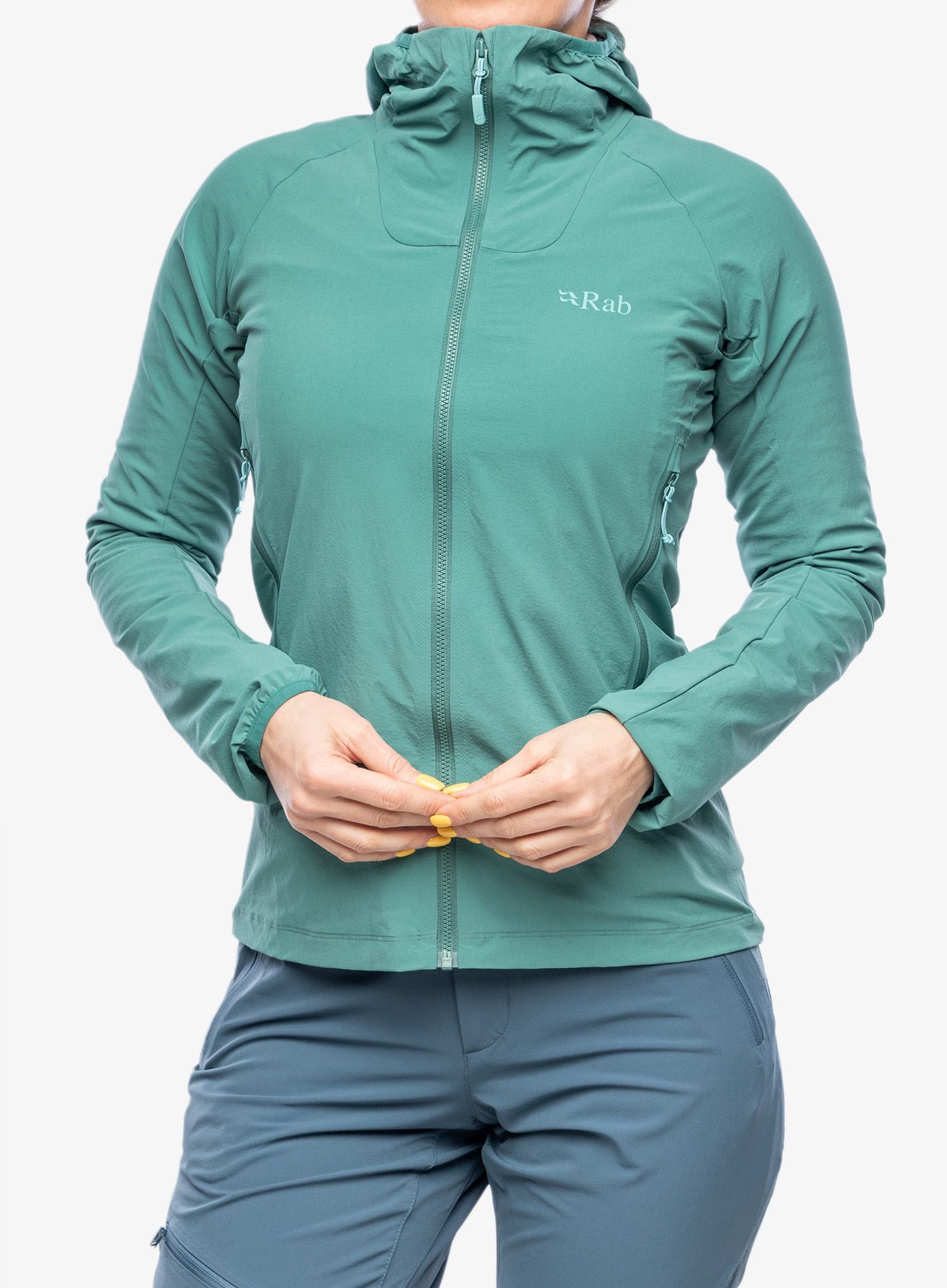 Куртка softshell жіноча Rab Borealis Jacket - eucalyptus