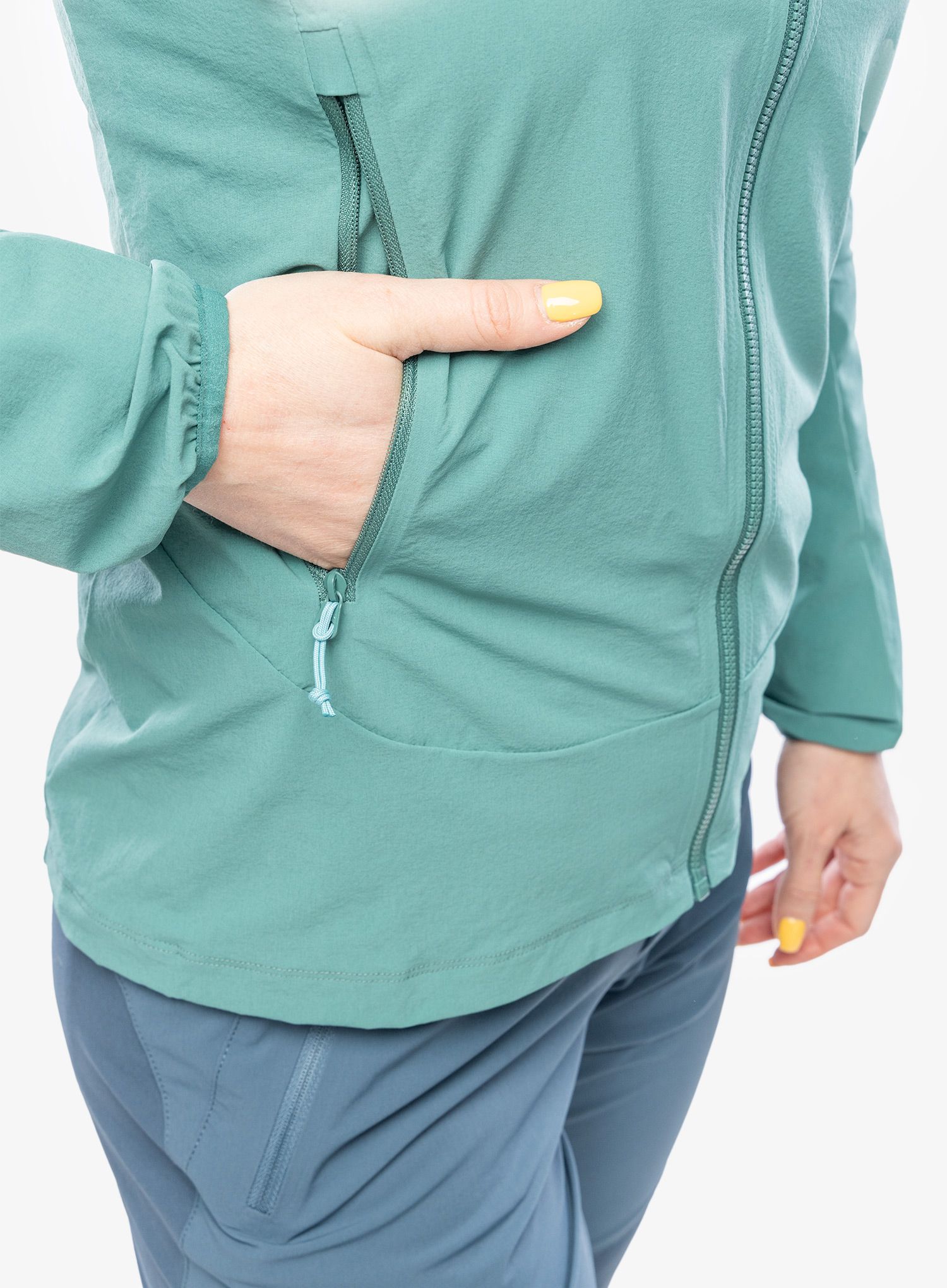 Куртка softshell жіноча Rab Borealis Jacket - eucalyptus