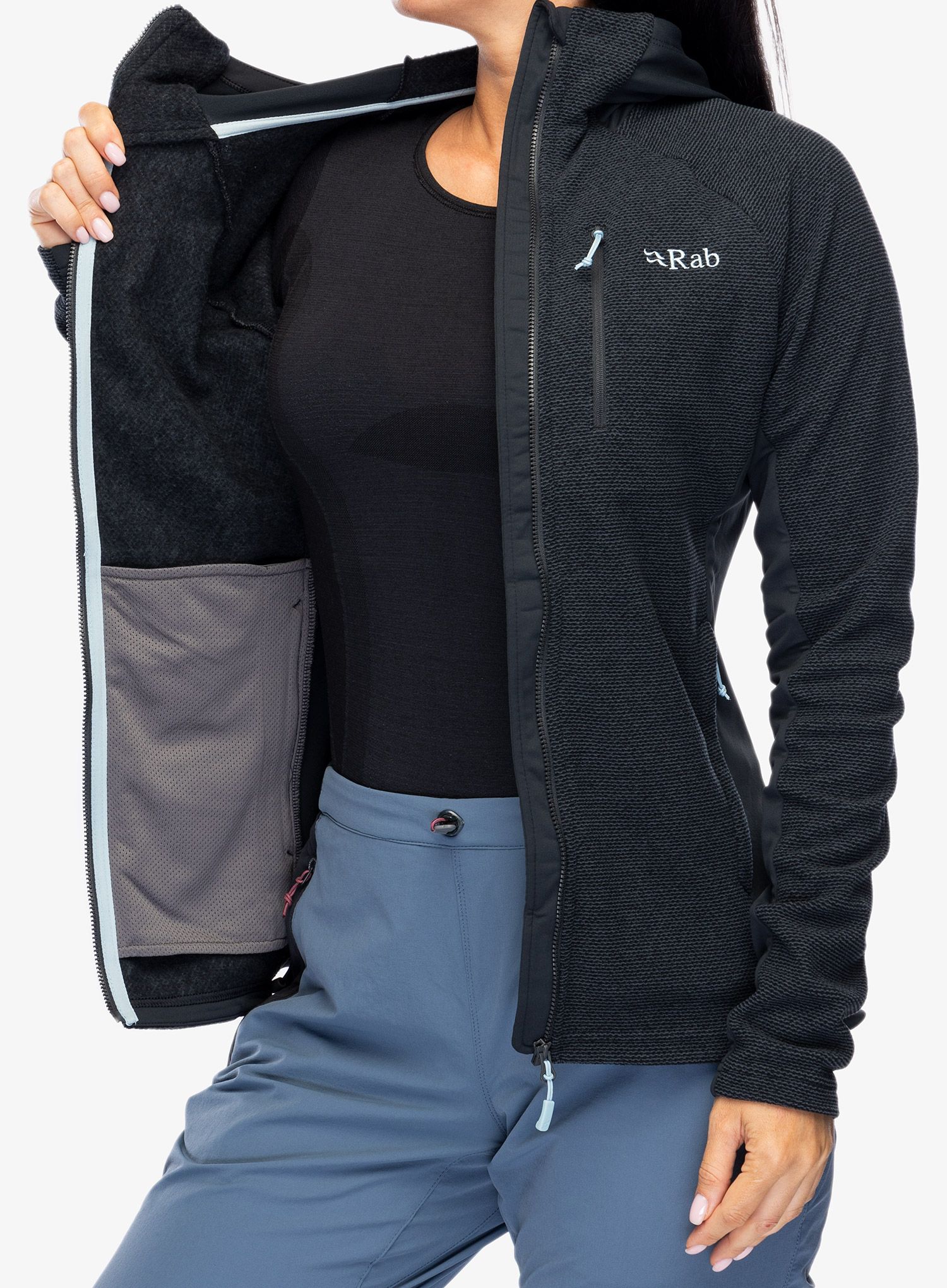 Кофта флісова жіноча Rab Capacitor Hoody - beluga