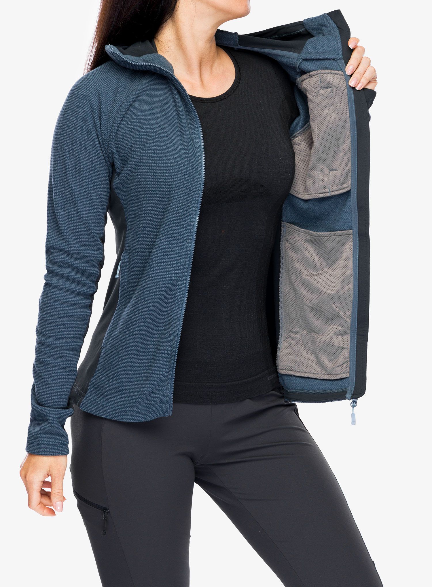 Кофта флісова жіноча Rab Capacitor Hoody - orion blue