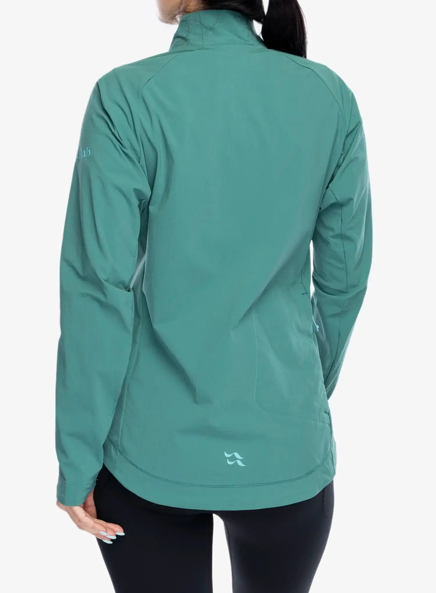 Жіноча велофутболка Rab Cinder Borealis Jacket - eucalyptus