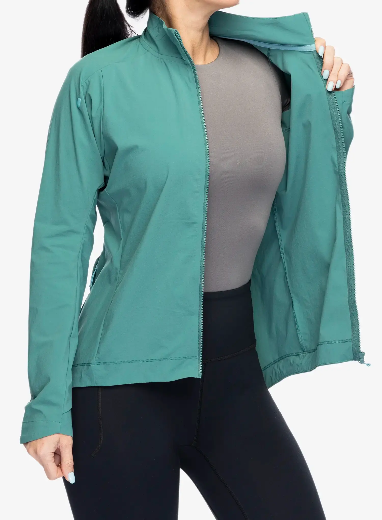 Жіноча велофутболка Rab Cinder Borealis Jacket - eucalyptus