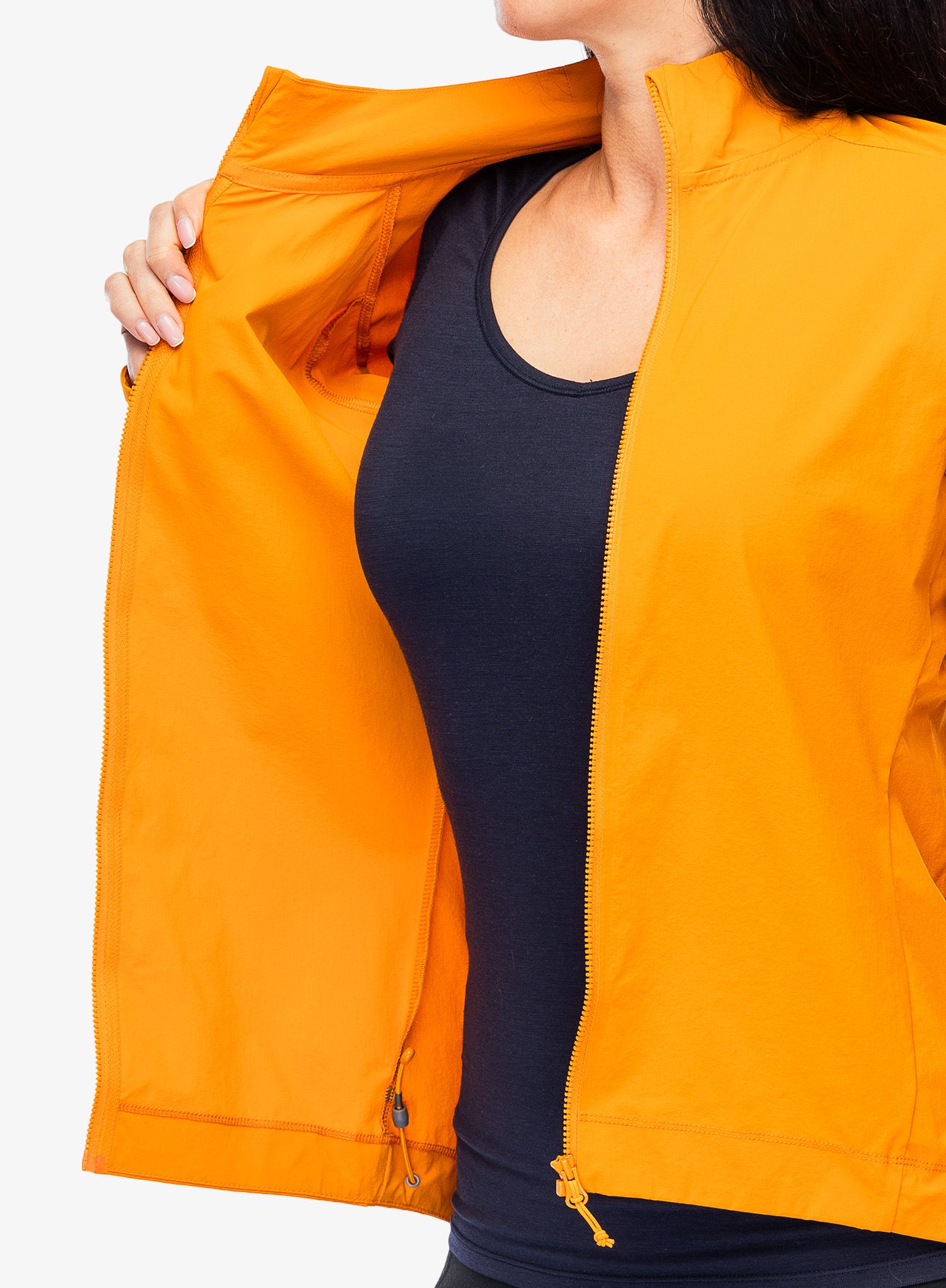 Жіноча велофутболка Rab Cinder Borealis Jacket - marmalade
