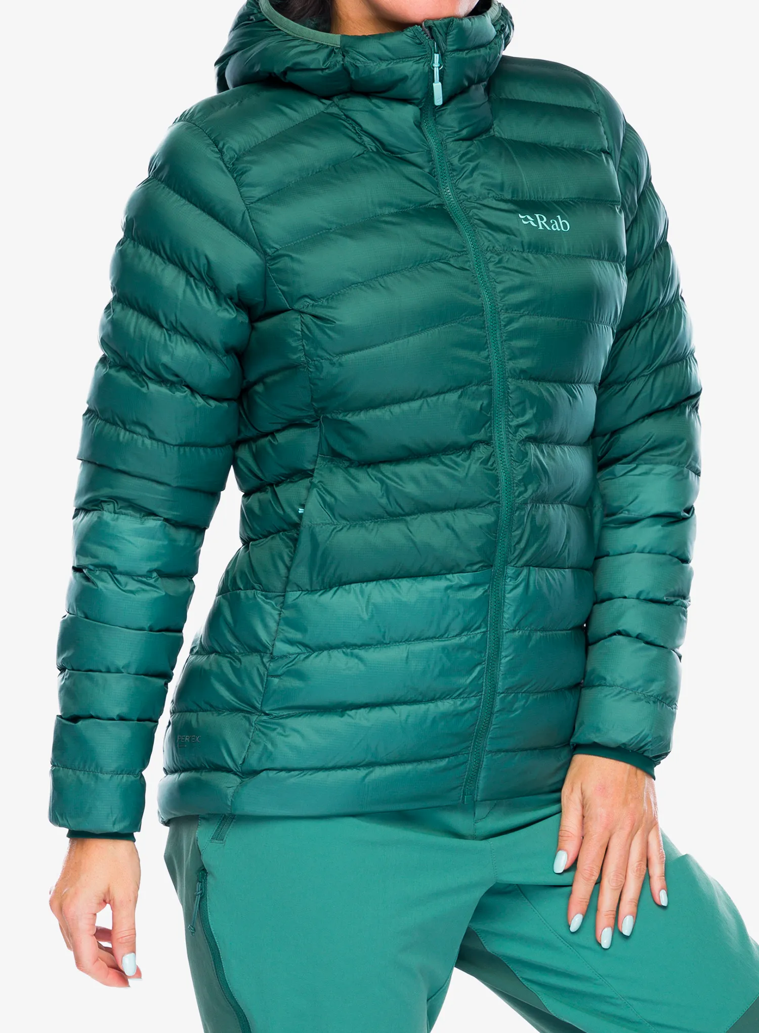 Куртка утеплена жіноча Rab Cirrus Alpine - green slate/eucalyptus