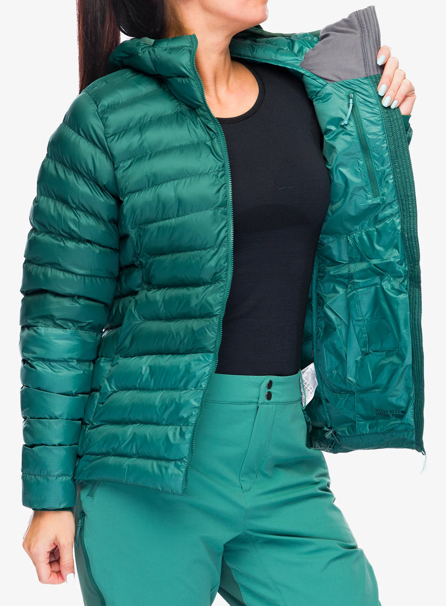 Куртка утеплена жіноча Rab Cirrus Alpine - green slate/eucalyptus