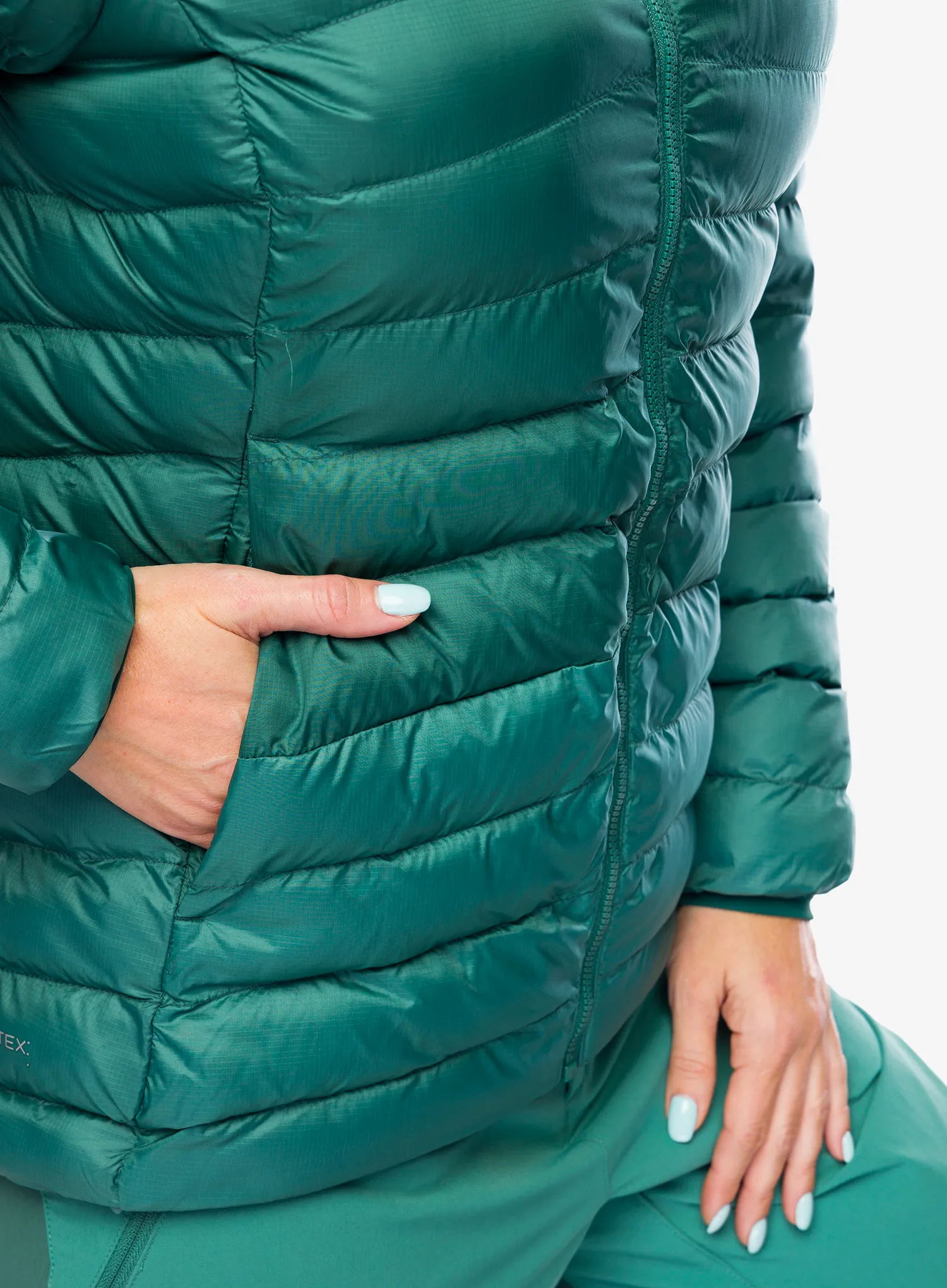 Куртка утеплена жіноча Rab Cirrus Alpine - green slate/eucalyptus