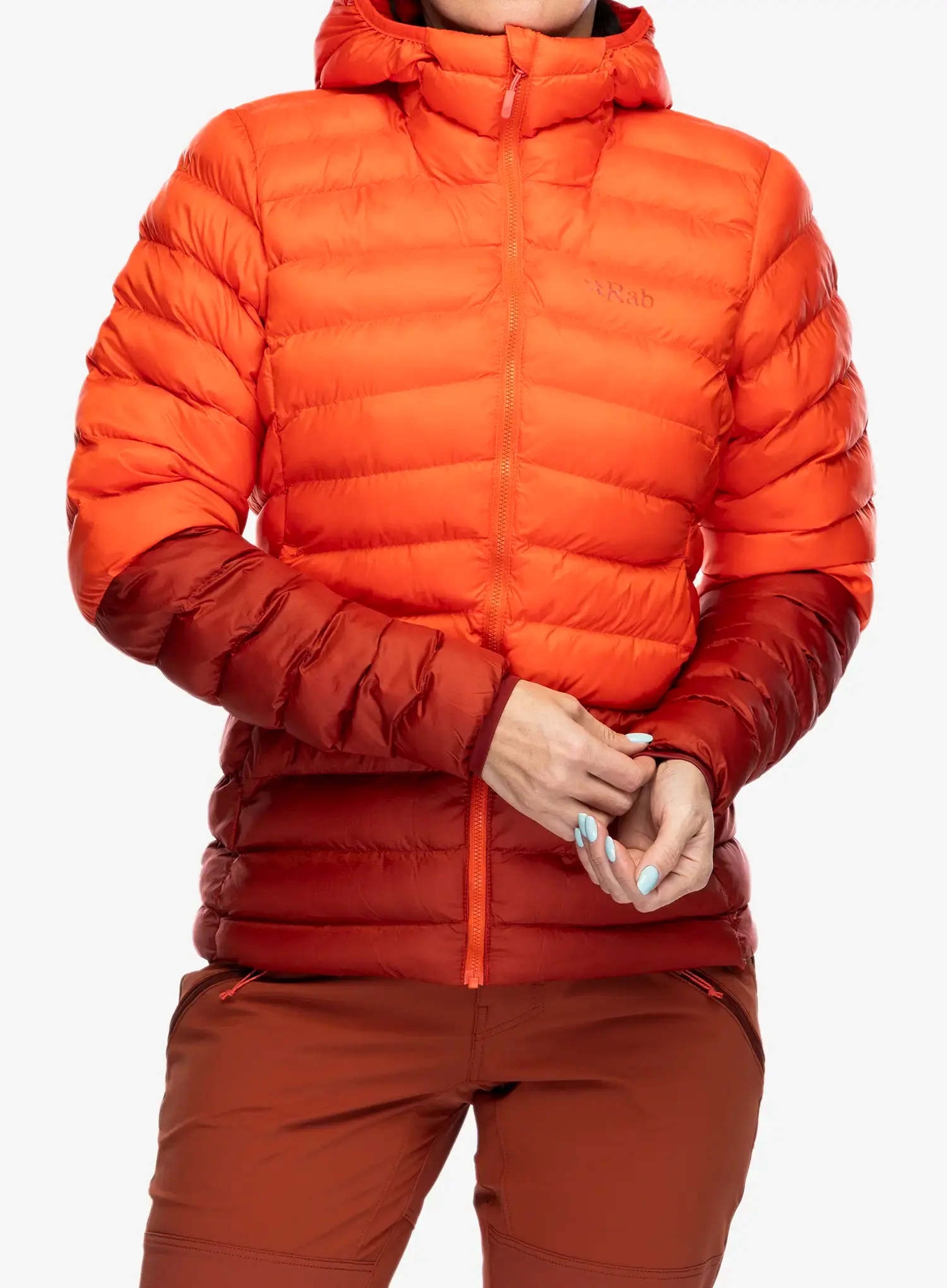 Куртка утеплена жіноча Rab Cirrus Alpine - red grapefruit/tuscan red
