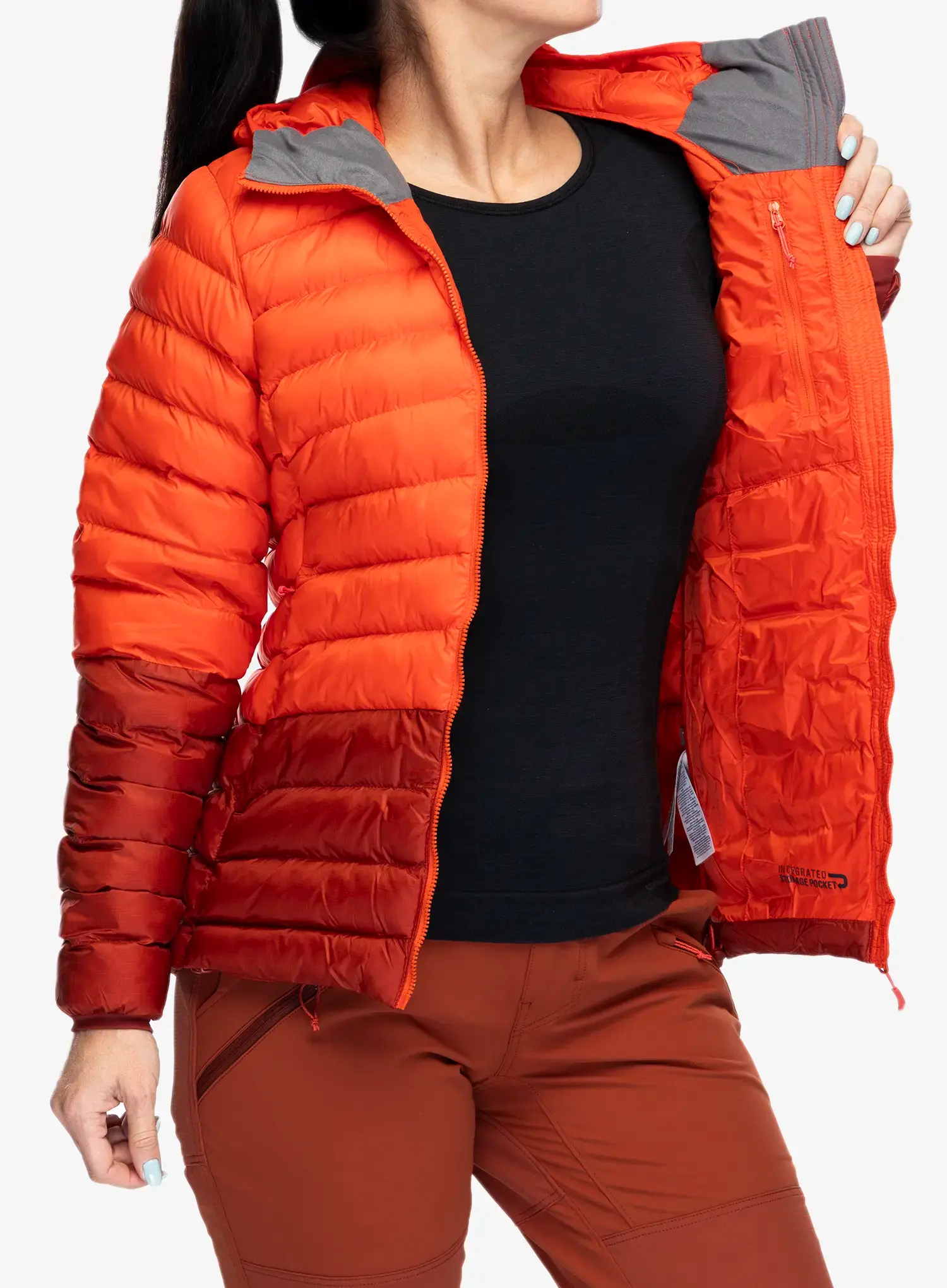 Куртка утеплена жіноча Rab Cirrus Alpine - red grapefruit/tuscan red