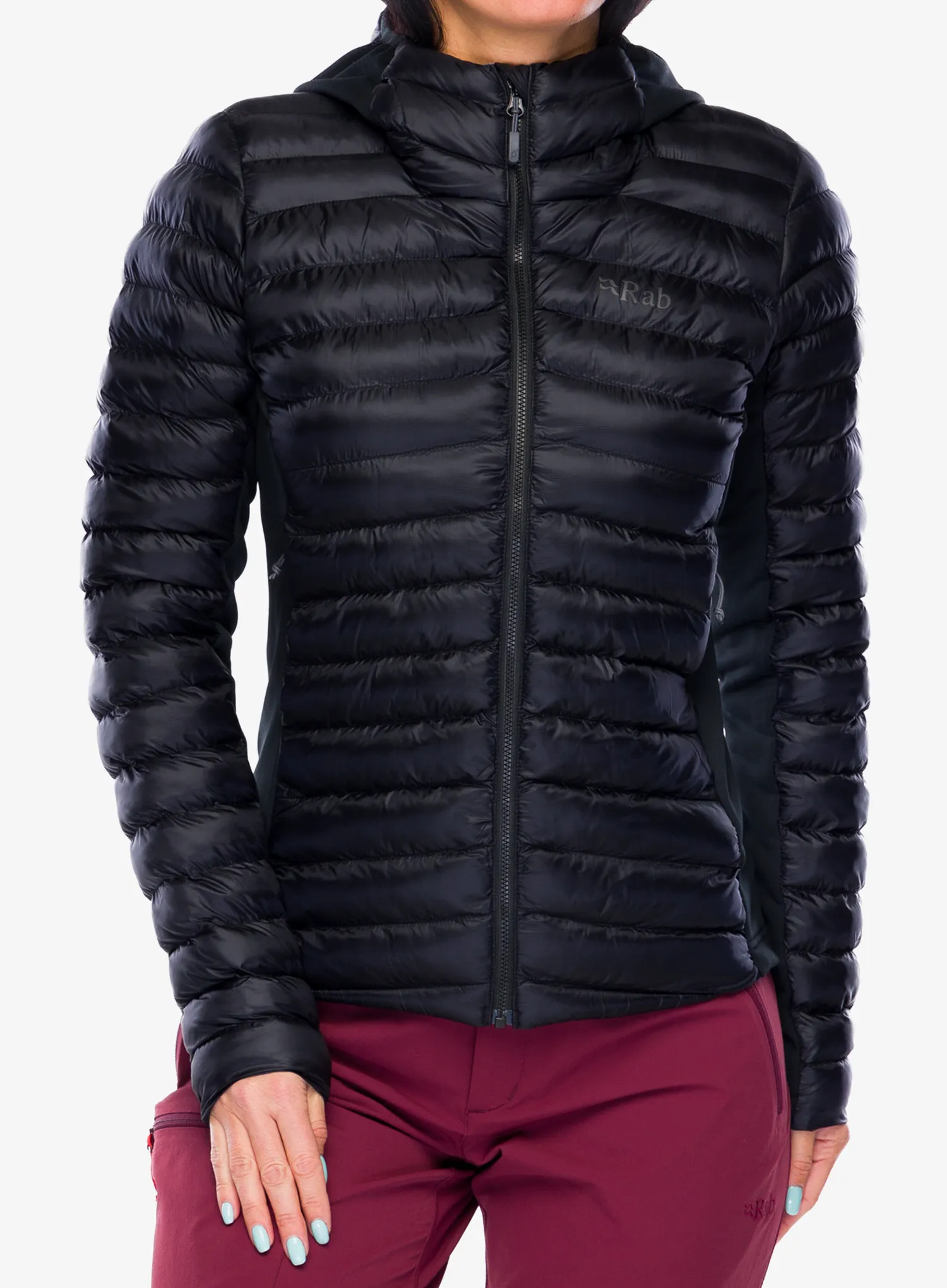 Куртка утеплена жіноча Rab Cirrus Flex Hoody - black