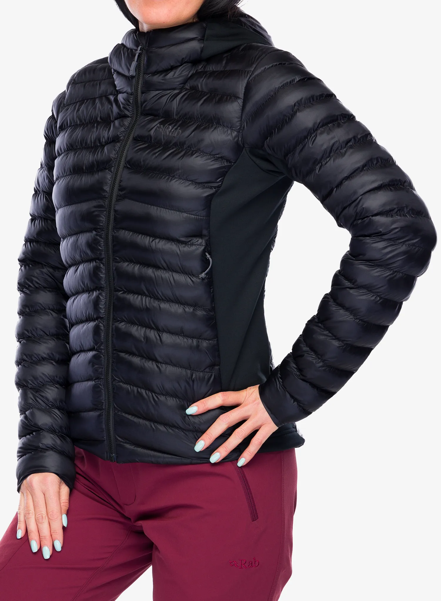 Куртка утеплена жіноча Rab Cirrus Flex Hoody - black