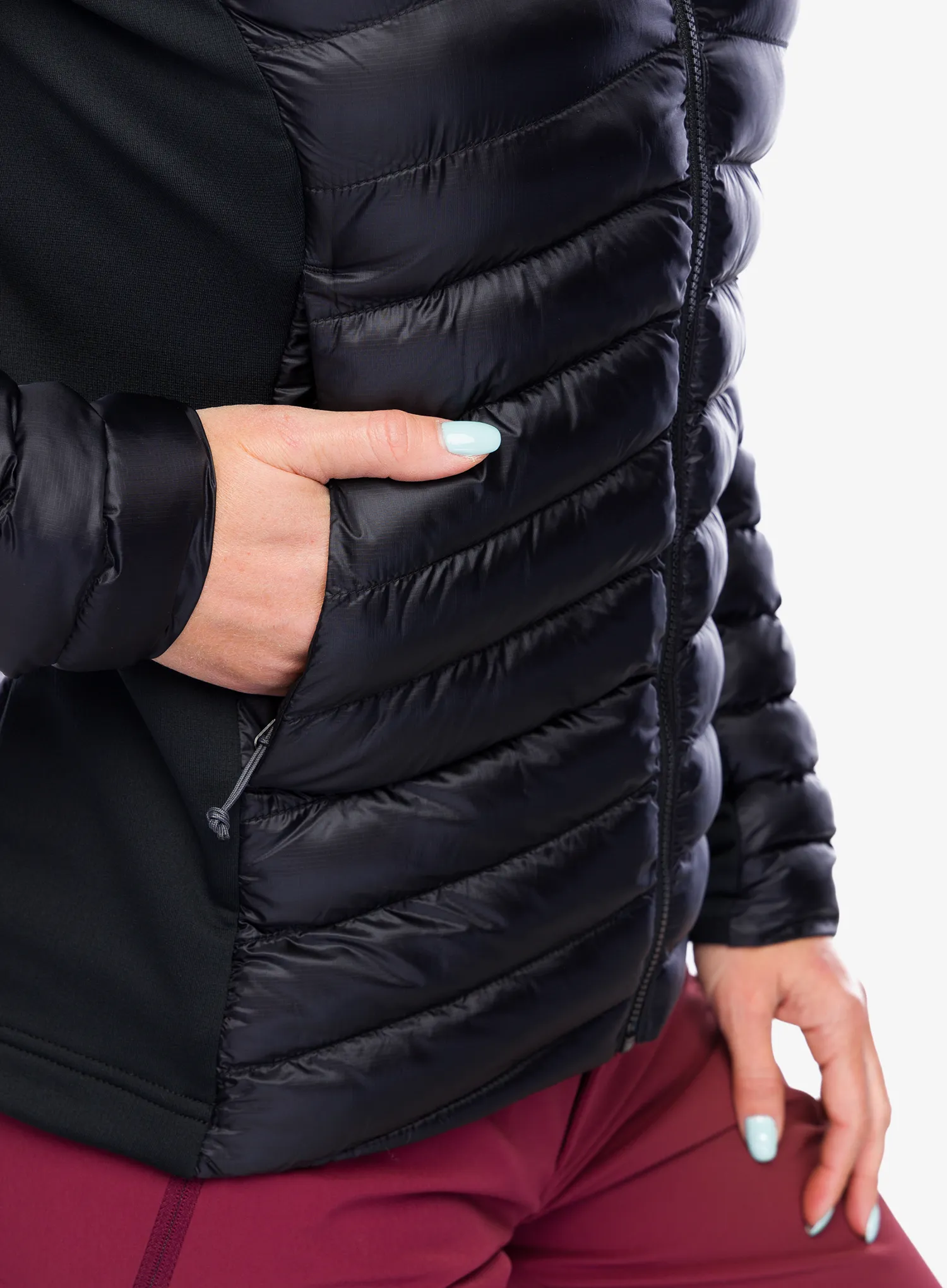 Куртка утеплена жіноча Rab Cirrus Flex Hoody - black