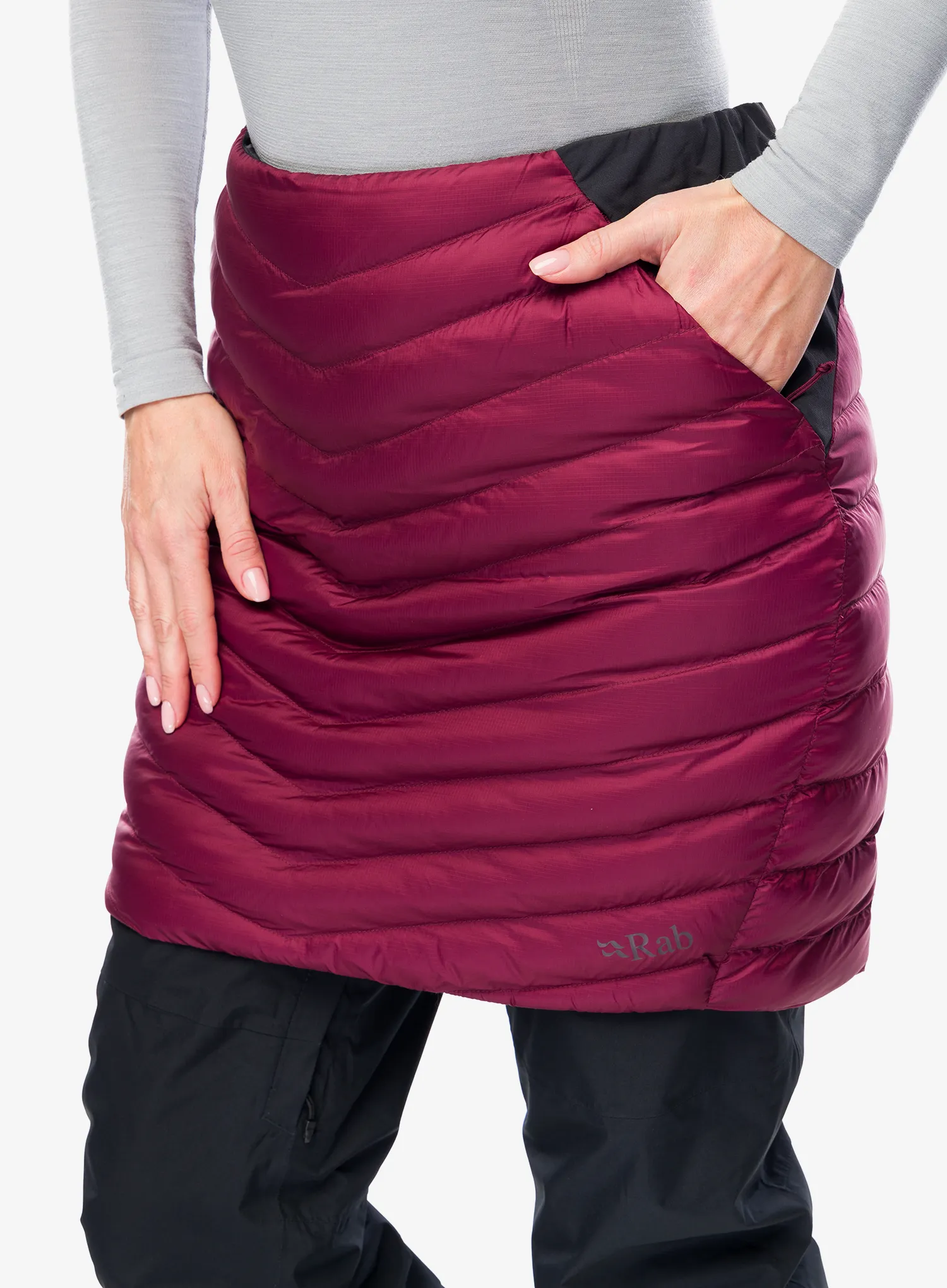 Спідниця утеплена Rab Cirrus Skirt - deep heather/black